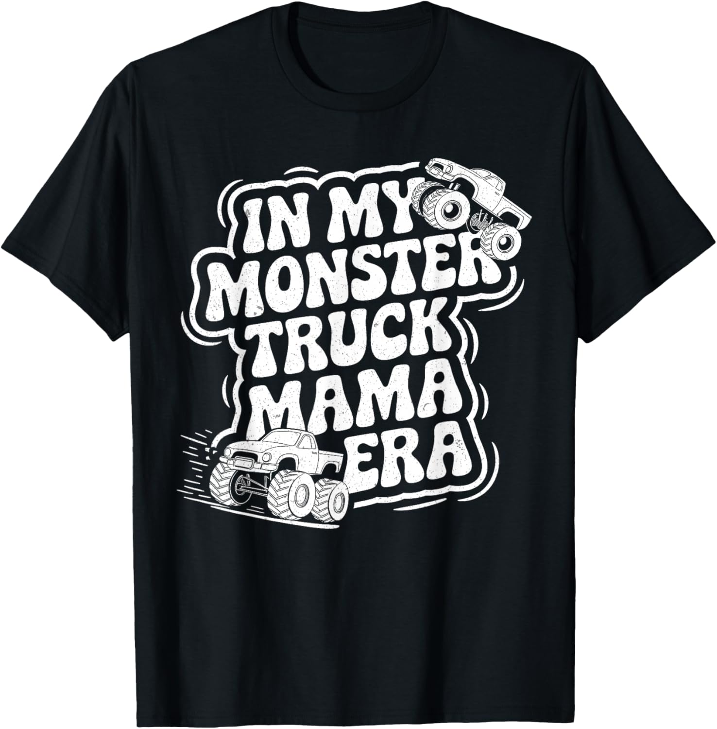 Groovy Monster Truck Mama Era T-Shirt for Fun Loving Moms on Mother's Day - 22