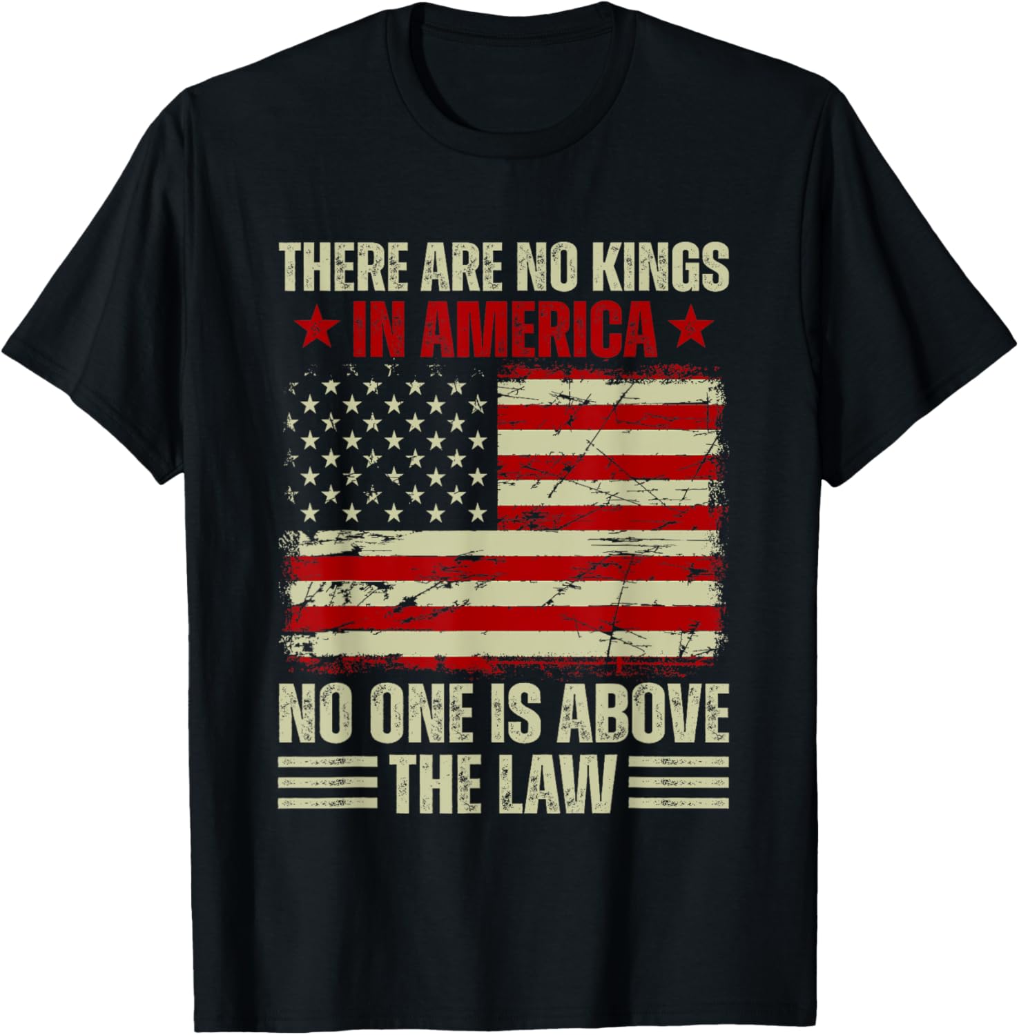 There Are No Kings In America T-Shirt - Stand For Justice and Equality - 16