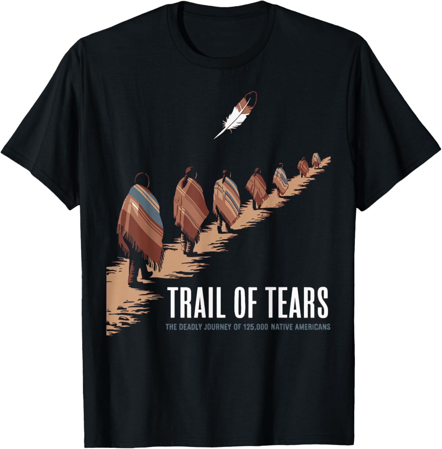 Trail of Tears Native American T-Shirt Commemorative Apparel - 3