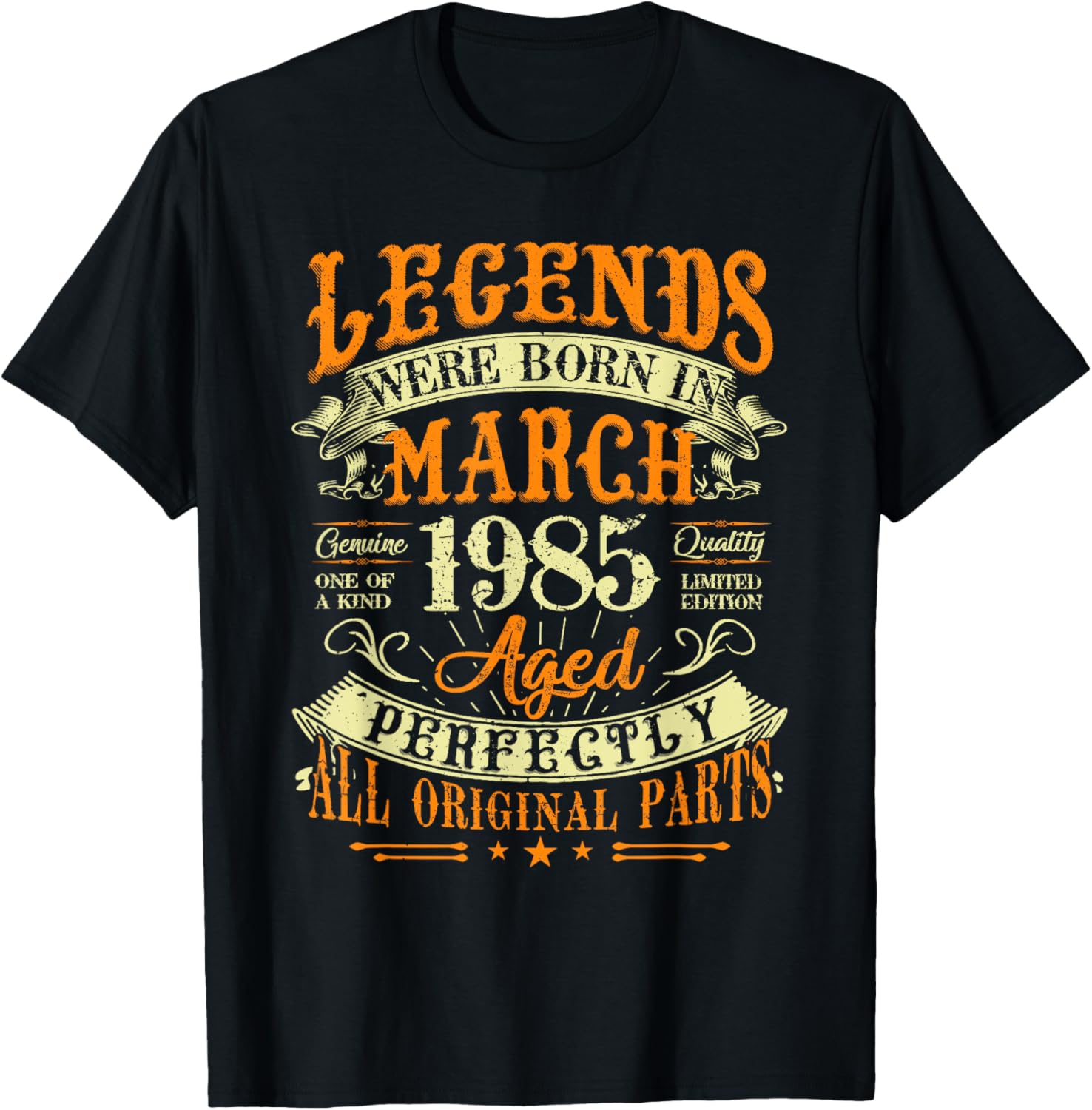 40th Birthday Gift for Legends Born in March 1985 T-Shirt - 2