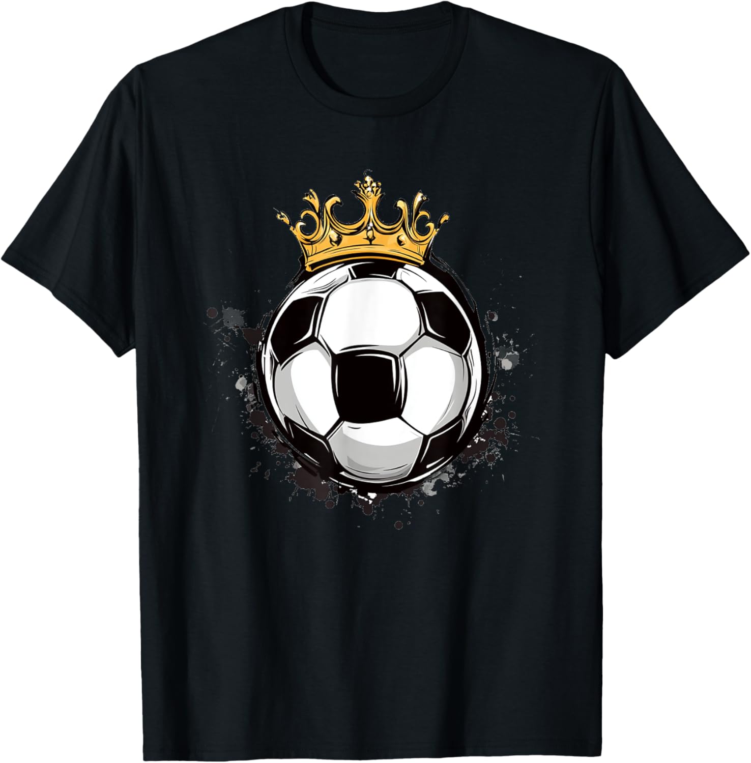 Soccer Royalty T-Shirt with Crowned Ball for Kids - Stylish Sports Wear - 17