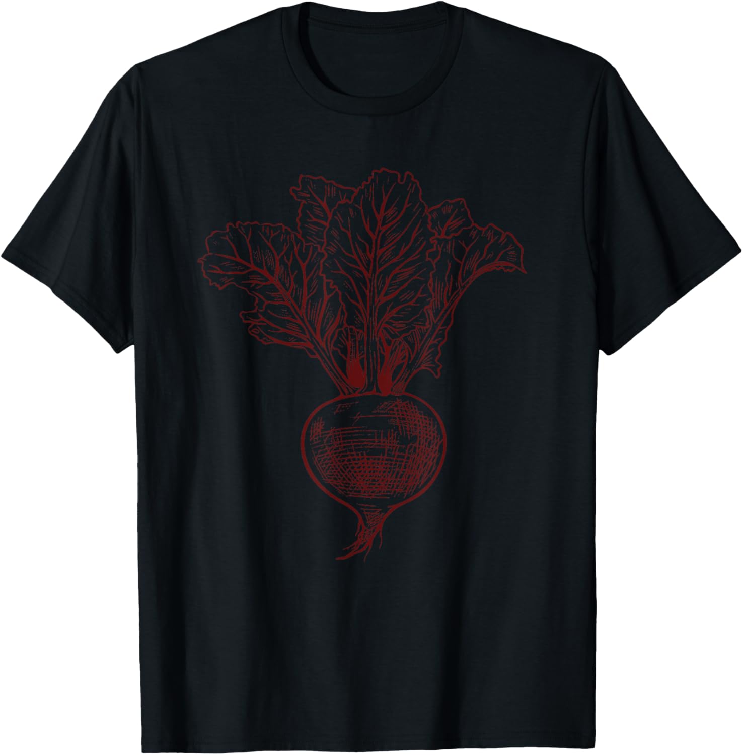 Vintage Beetroot Vegan T-Shirt for Vegetable Lovers and Retro Style Fans - 3