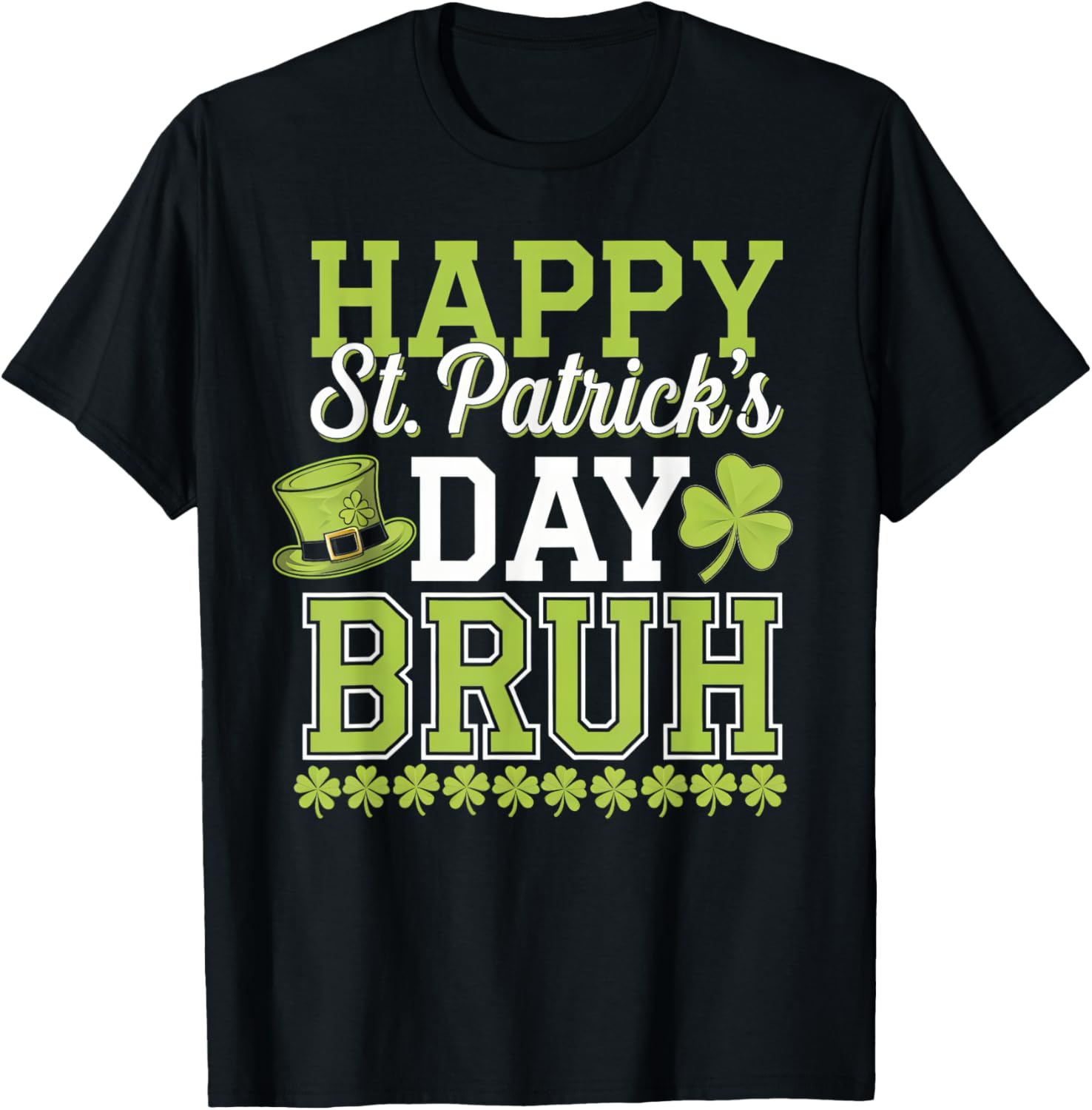 Bruh St Patricks Day T-Shirt for Boys and Teens Fun Green Tee - 7