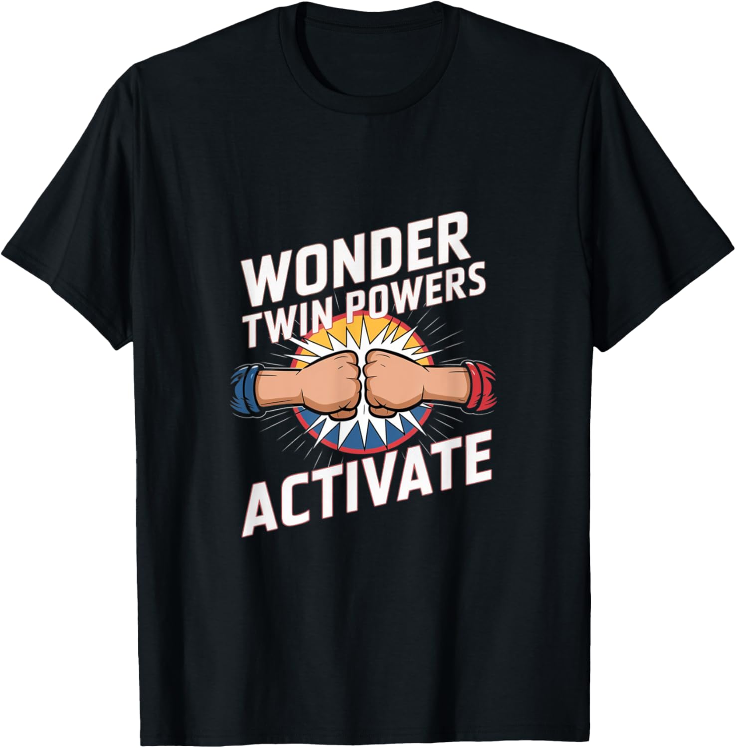 Wonder Twin Powers Activate Sibling T-Shirt for Brother and Sister - 1
