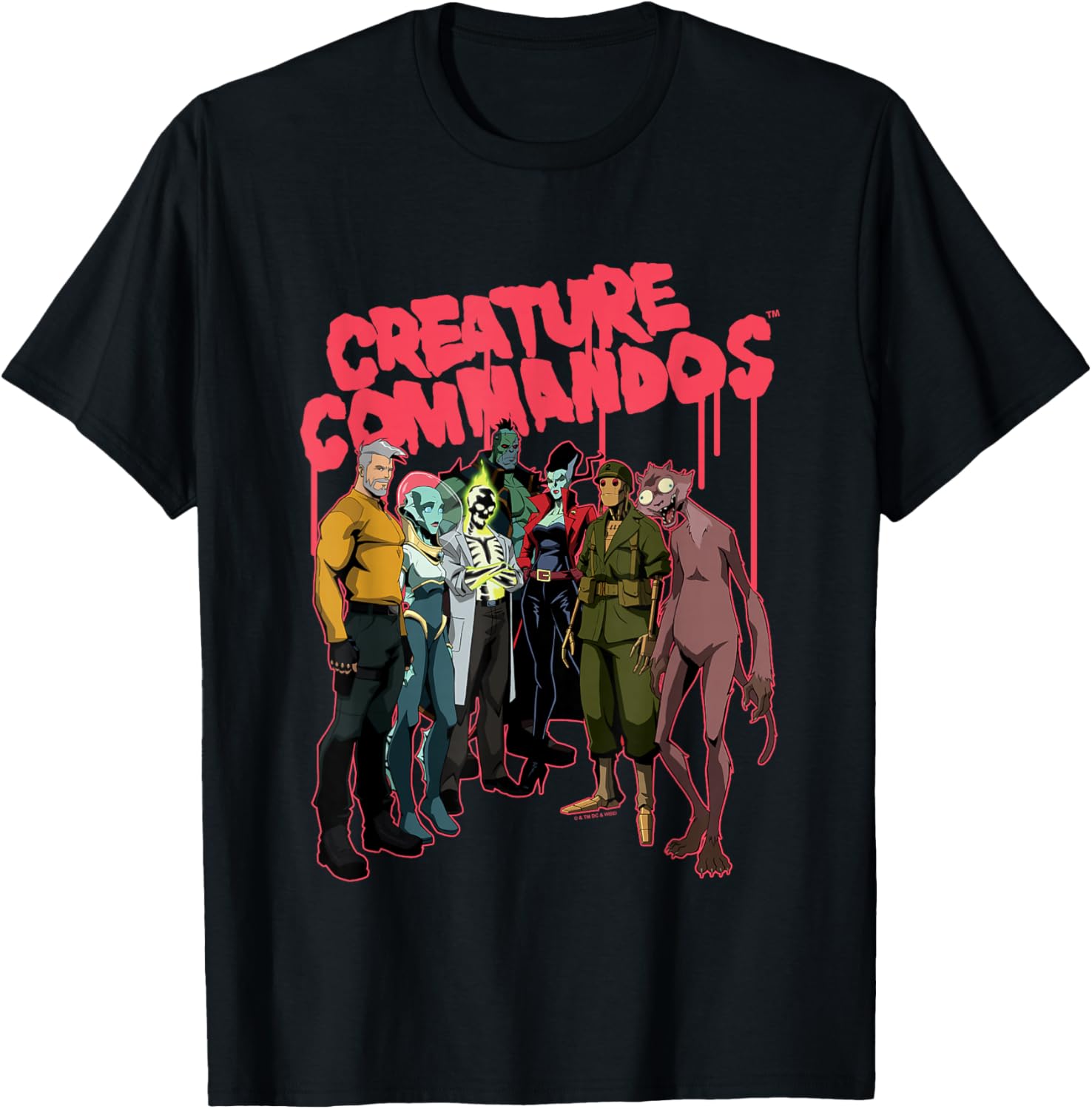 Creature Commandos Task Force M Group Shot T-Shirt for Fans and Collectors - 5