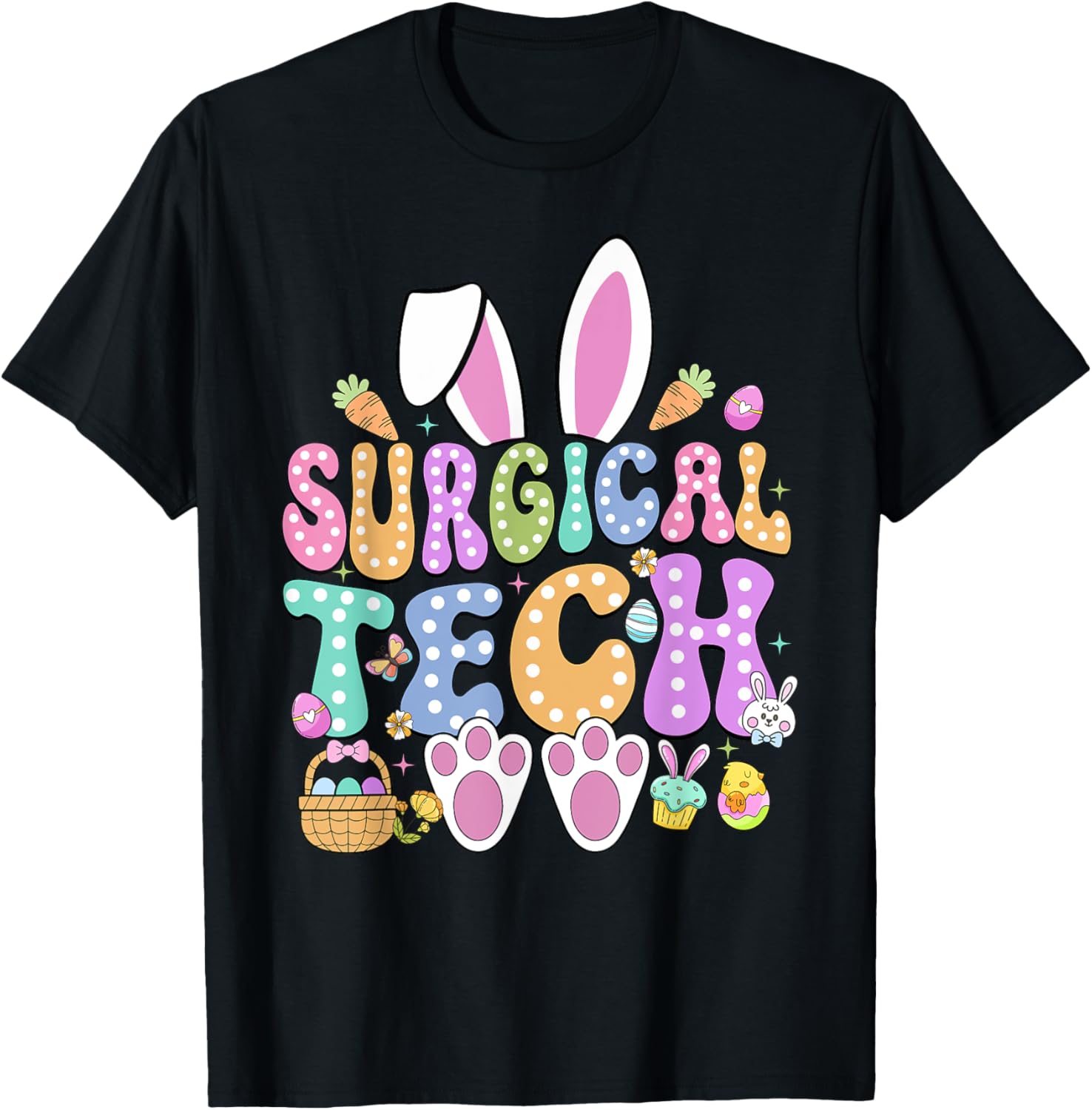 Surgical Tech Easter Bunny T-Shirt for Surgical Technicians Fun Gift - 2