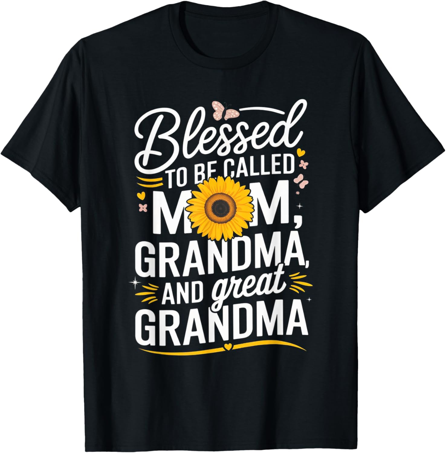 Blessed To Be Called Mom Grandma Great Grandma Mother's Day T-Shirt - 9