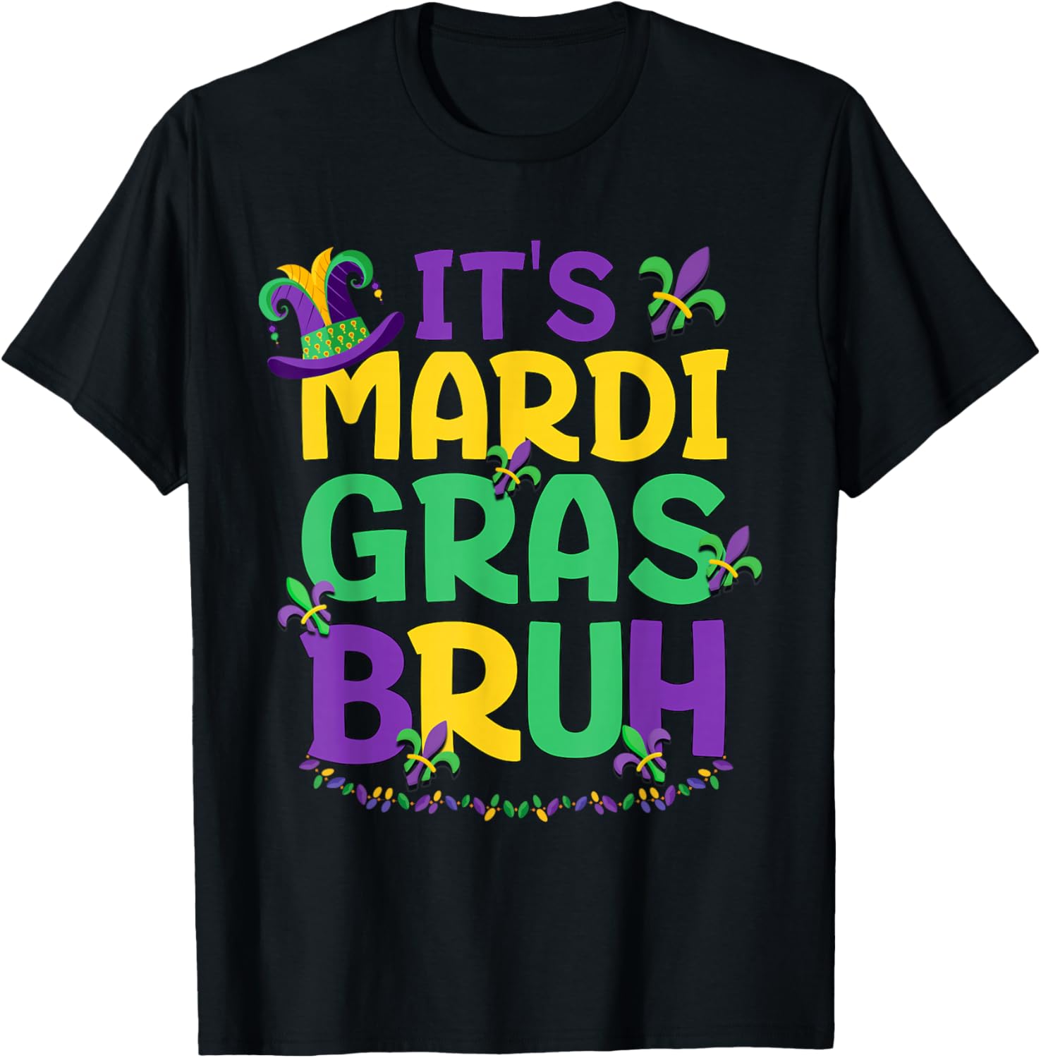 Cool Bruh Mardi Gras T-Shirt for Teens and Boys Celebrating Carnival Fun - 15