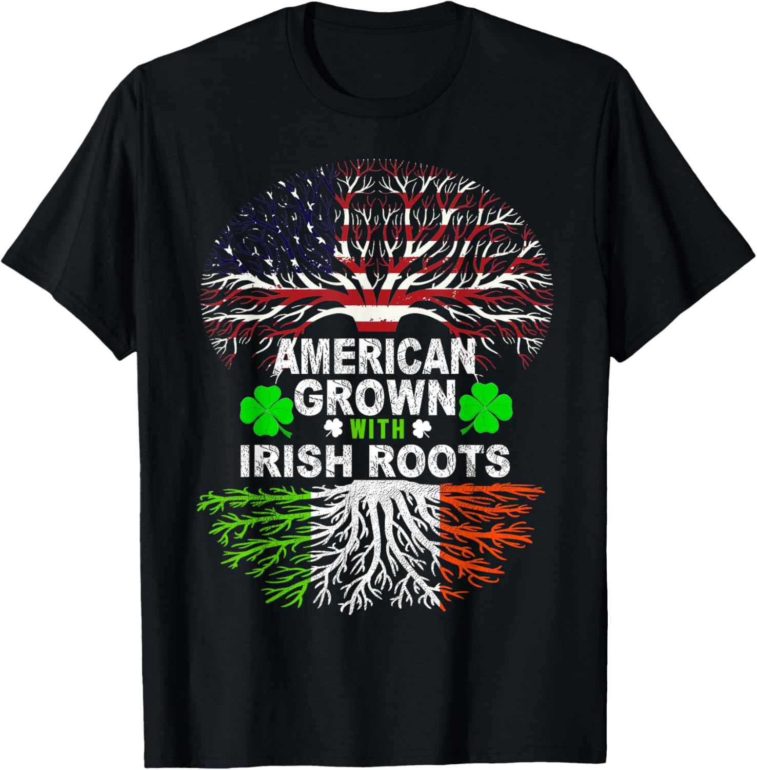 American Grown Irish Roots St. Patrick's Day T-Shirt for Festive Fun - 18