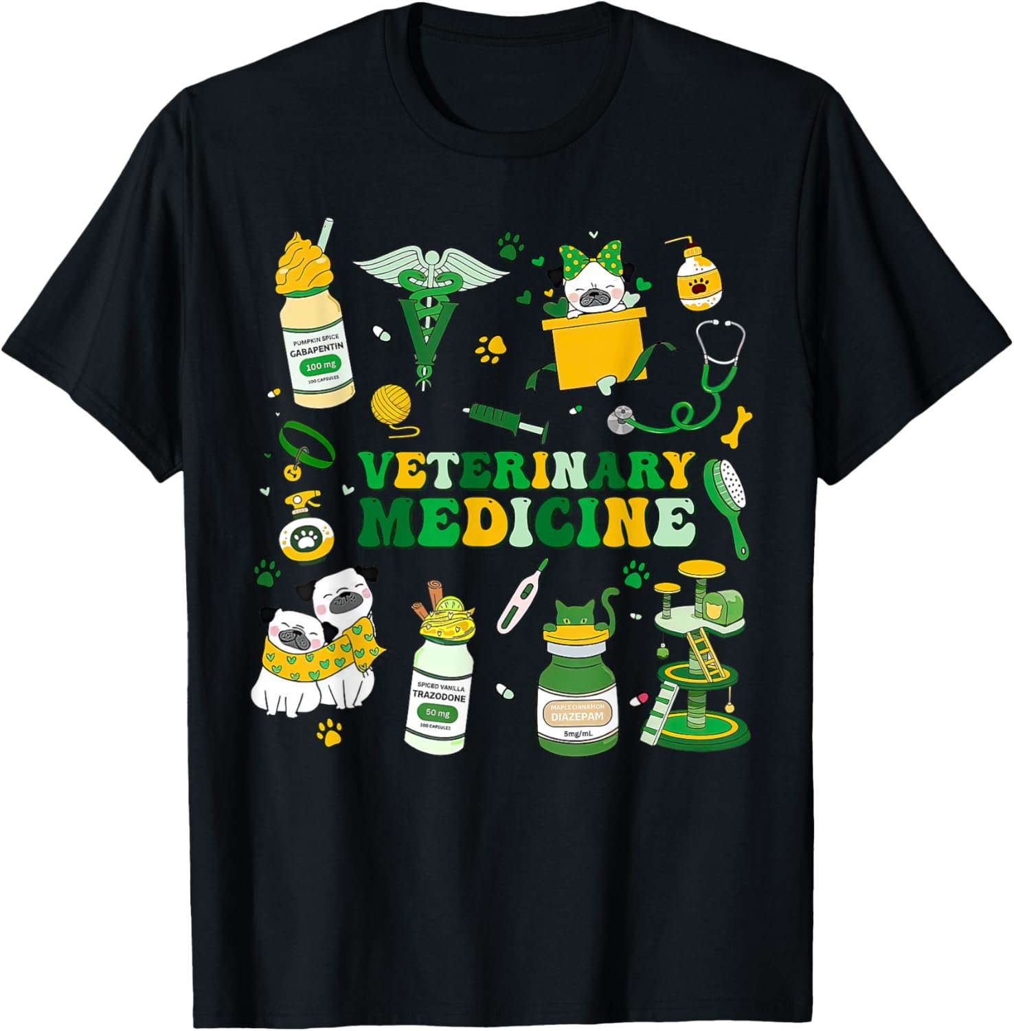 St Patrick's Day Vet Tech T-Shirt for Dog and Cat Lovers - 19