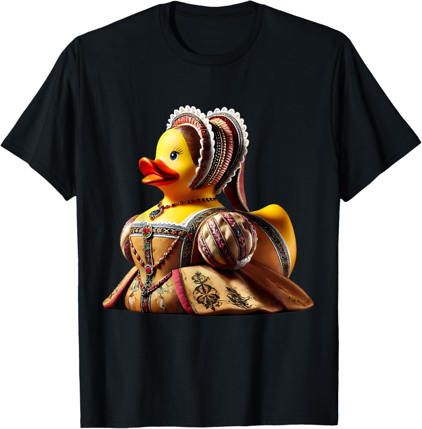 Rubber Duck Anne Boleyn T-Shirt Fun Historical Figure Apparel - 16