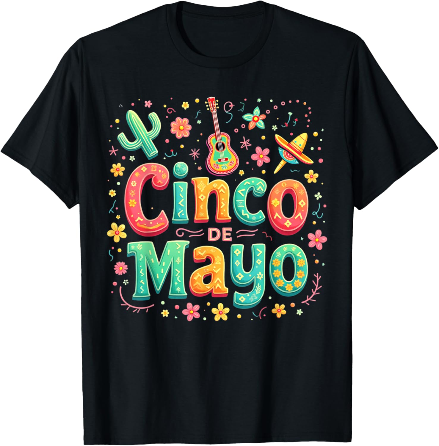 Cinco De Mayo Family Matching Let's Fiesta T-Shirt for Celebration Fun - 14