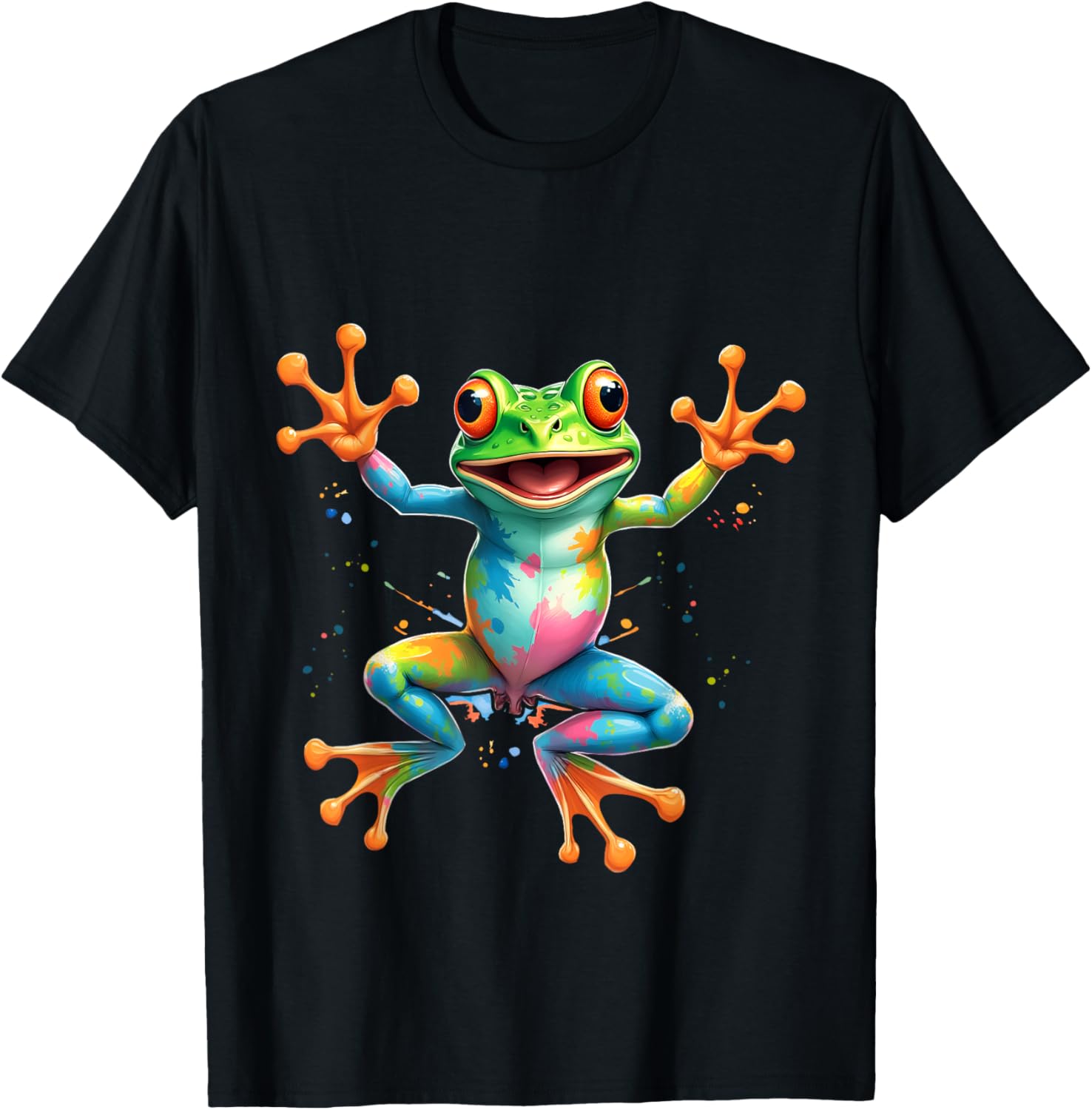 Cool Tie Dye Frog Peace Sign T-Shirt for Men, Women, and Kids - 9
