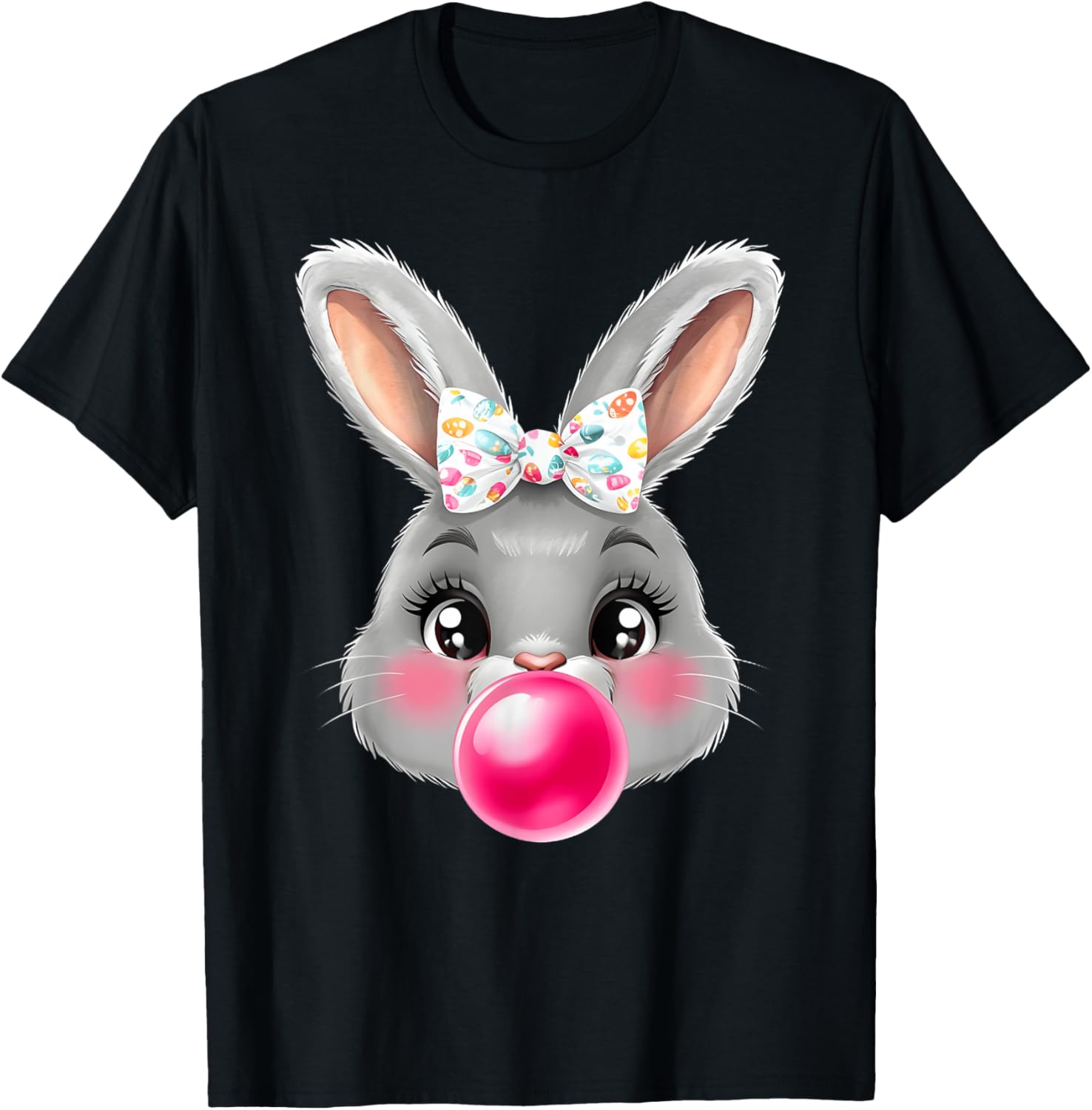 Adorable Bunny Rabbit T-Shirt with Bow Glasses for Cute Style Lovers - 5