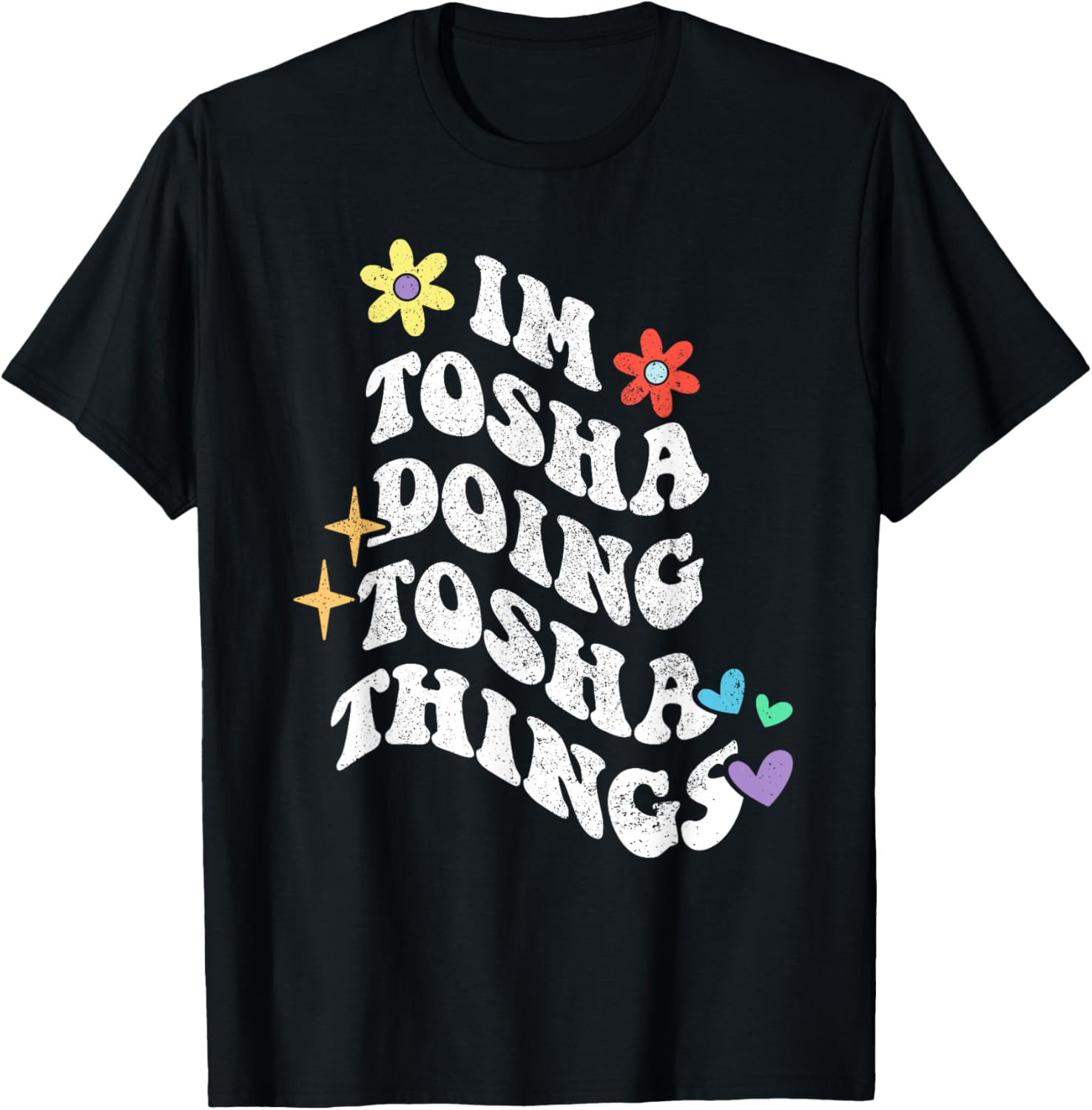 Retro Groovy T-Shirt for Moms Doing Tosha Things - Fun Mothers Day Gift - 15