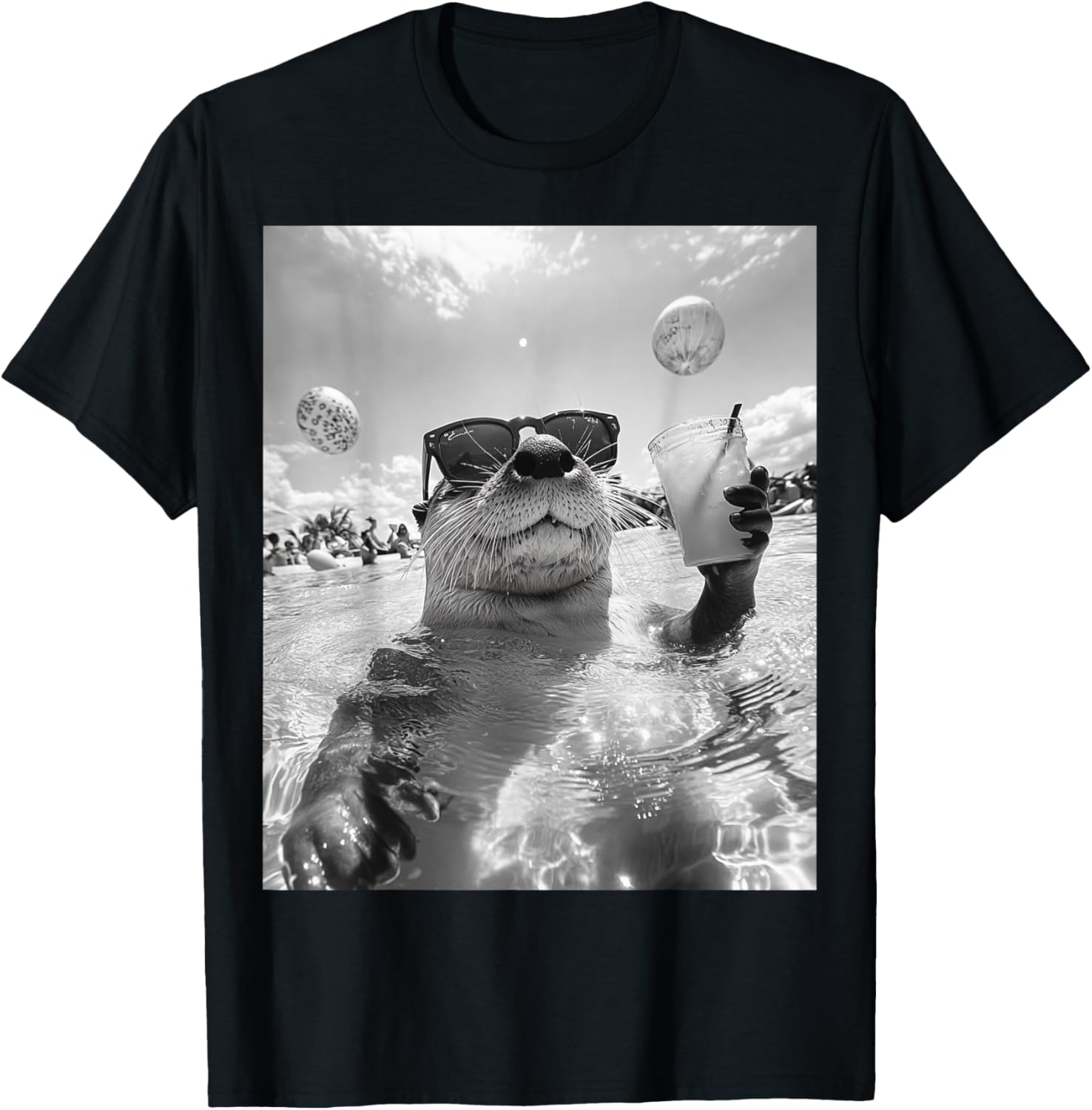Cool Otter Selfie T-Shirt for Fun and Stylish Casual Wear - 7
