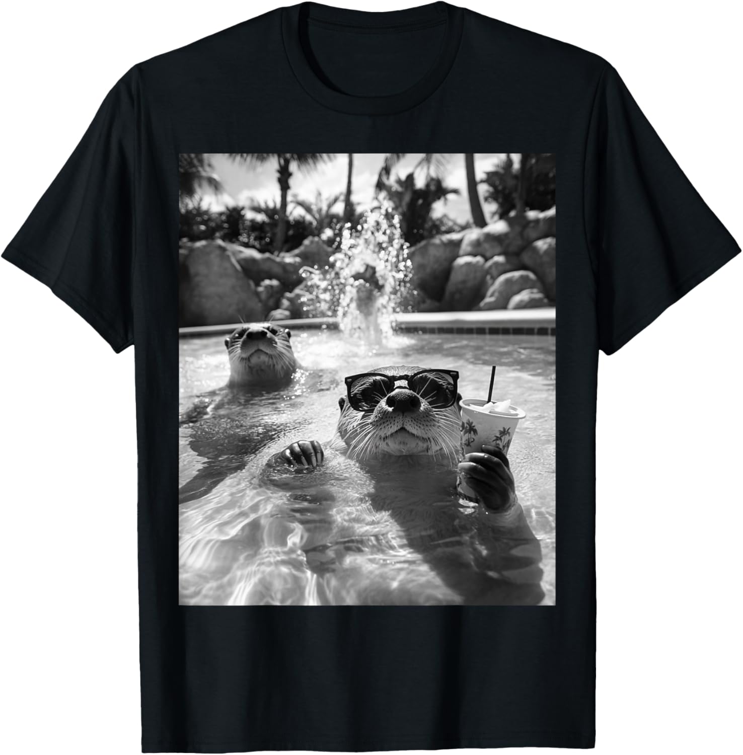 Cool Otter Selfie T-Shirt for Fun Animal Lovers - Perfect Gift Idea - 7