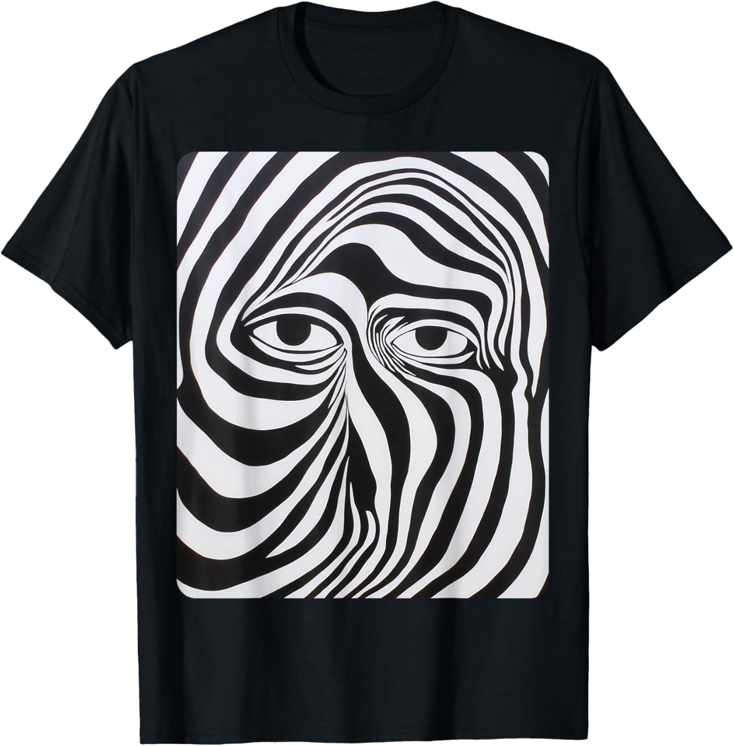 Stylish Eyes White and Black Designer T-Shirt for Trendy Fashion Lovers - 27