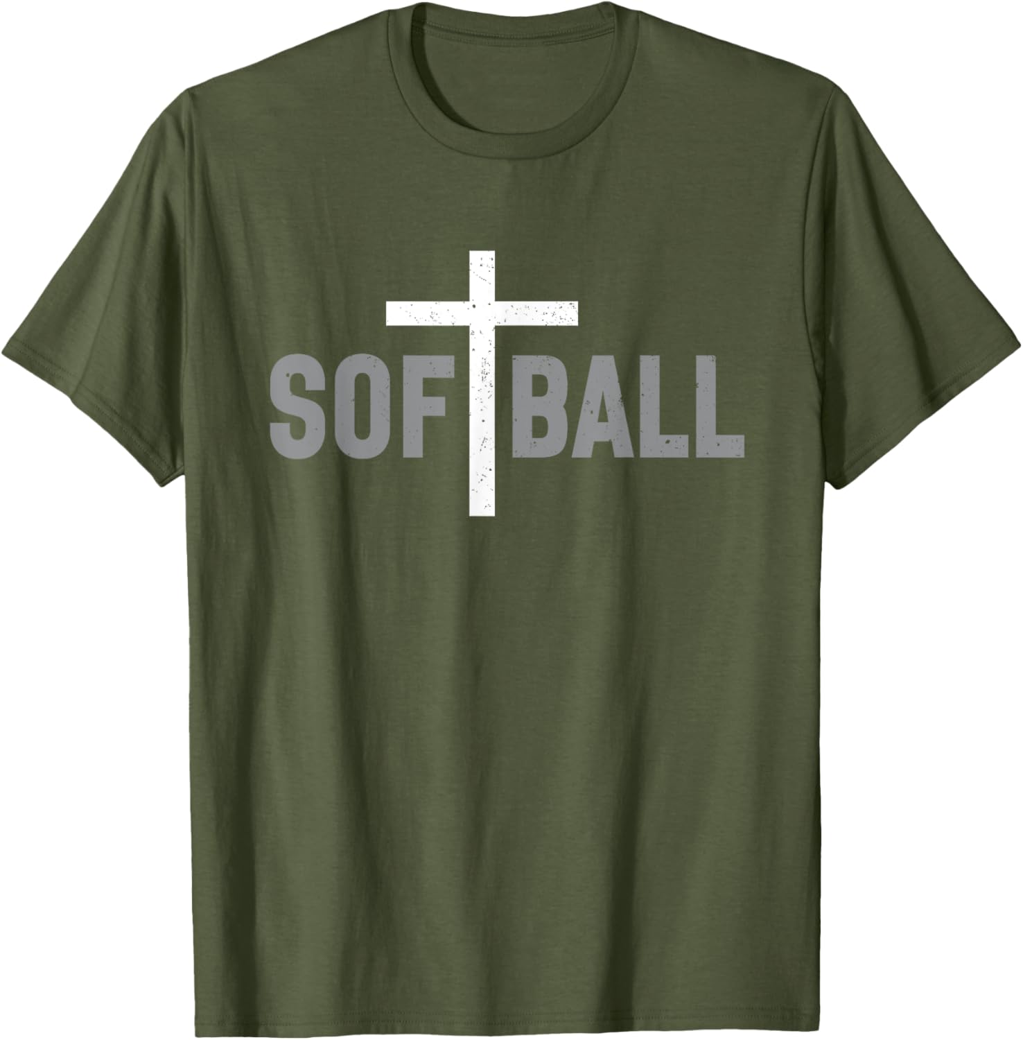 Softball Christian Cross T-Shirt for Girls and Women - Stylish Faith Wear - 13