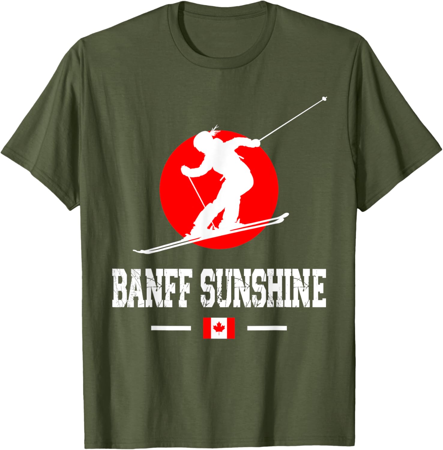 Banff Sunshine Ski Resort T-Shirt for Rocky Mountains Skiing Lovers - 12