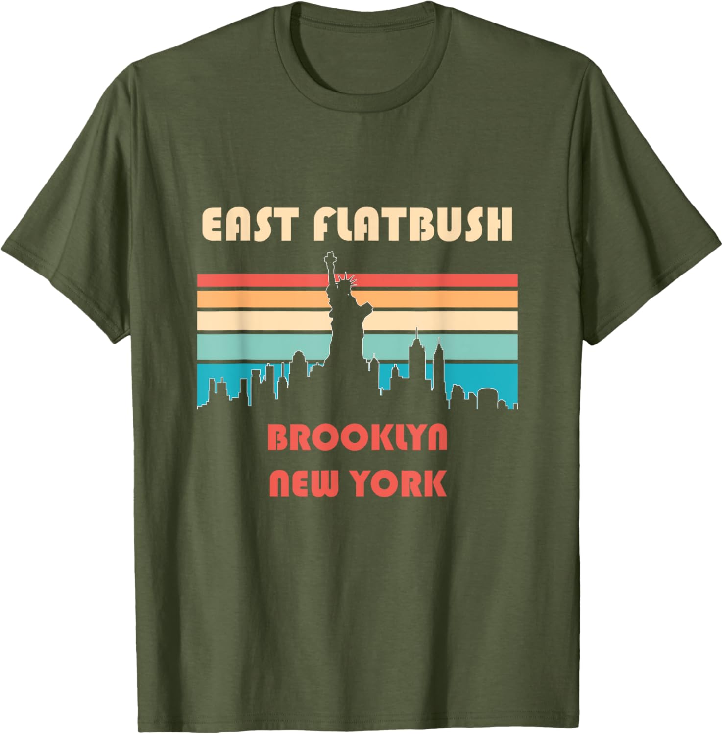East Flatbush Brooklyn Retro Vintage T-Shirt Perfect for Any Wardrobe - 8