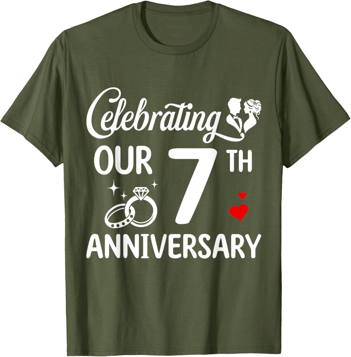 Celebrate 7 Years of Love with Our Anniversary T-Shirt for Couples - 2
