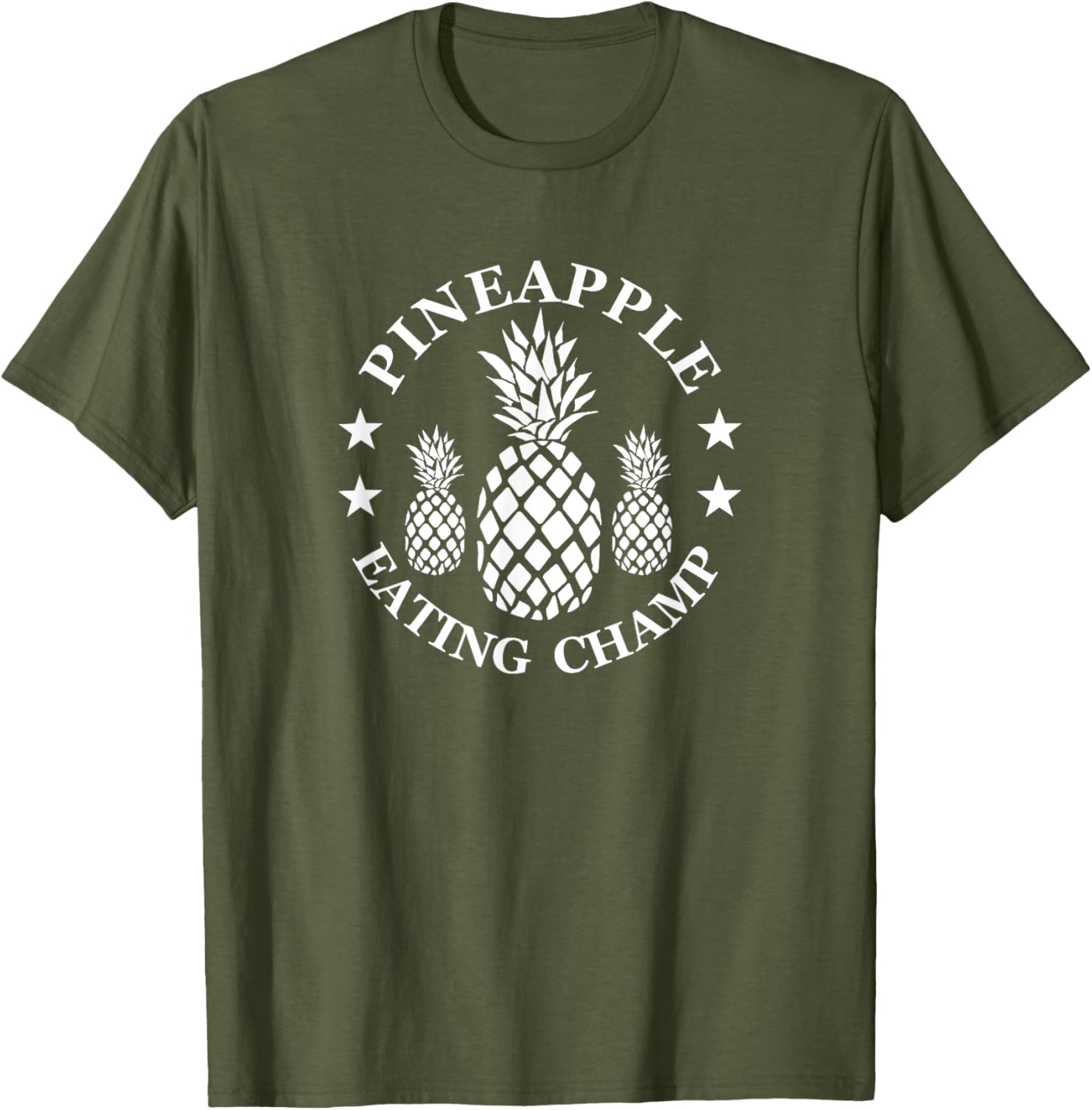Tropical Pineapple Eating Champion T-Shirt for Fun Summer Style - 15