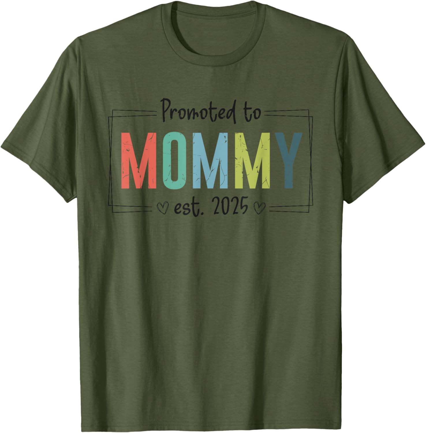 Promoted to Mommy 2025 Mother's Day T-Shirt for Expecting Moms - 15
