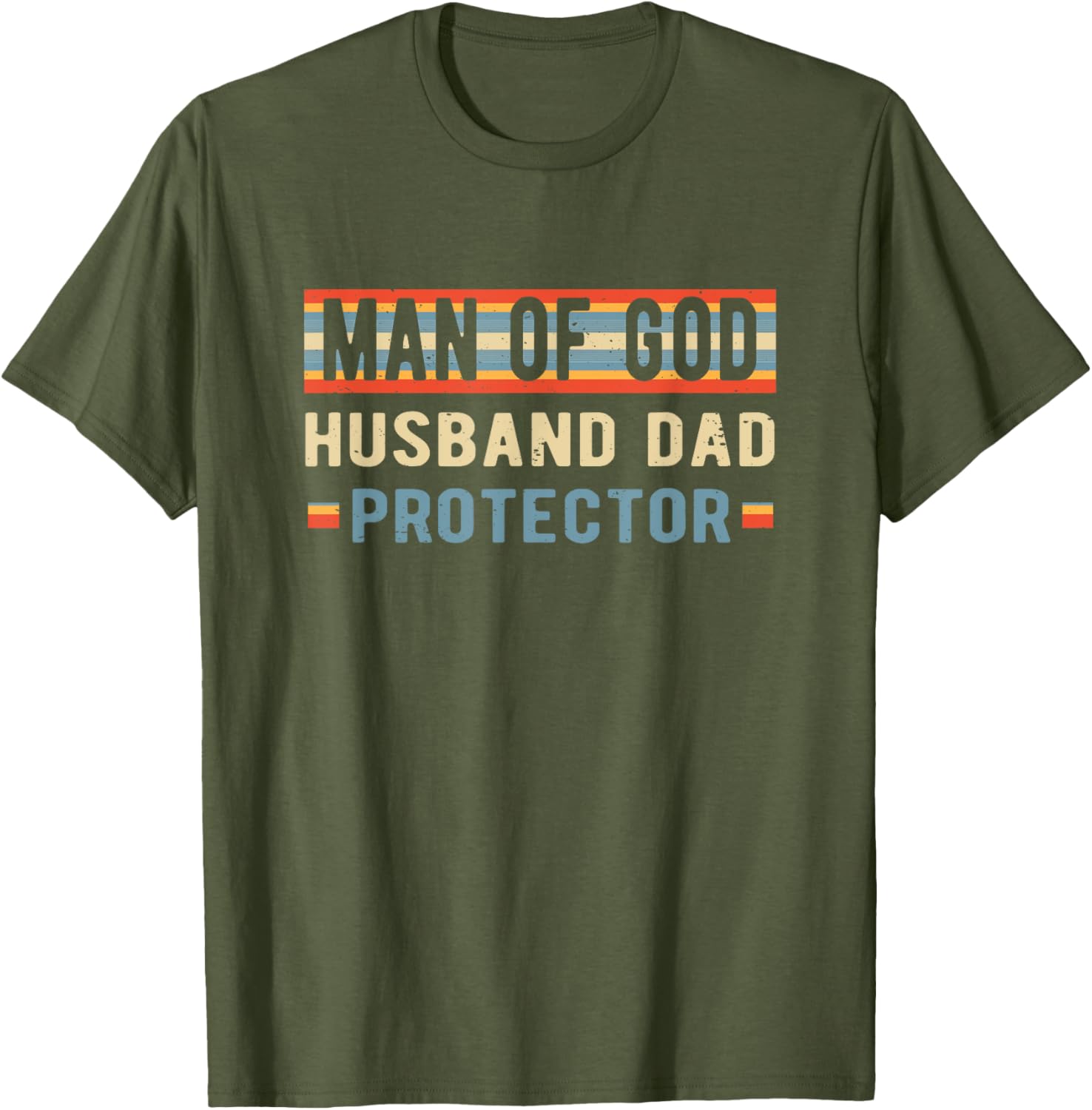 Christian Dad Father's Day T-Shirt for Protector, Husband, and Dad - 8