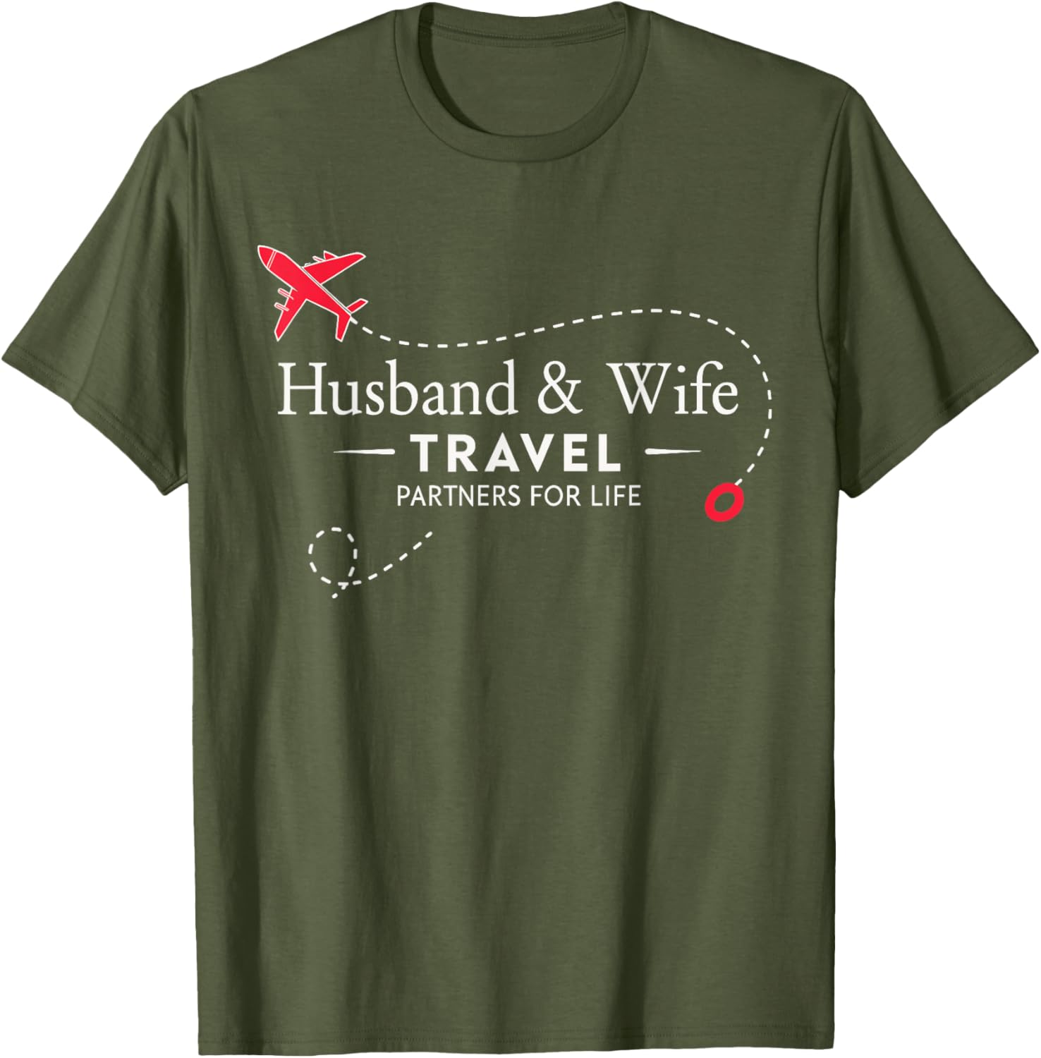 Couple Travel Partners for Life T-Shirt for Loving Husbands and Wives - 13