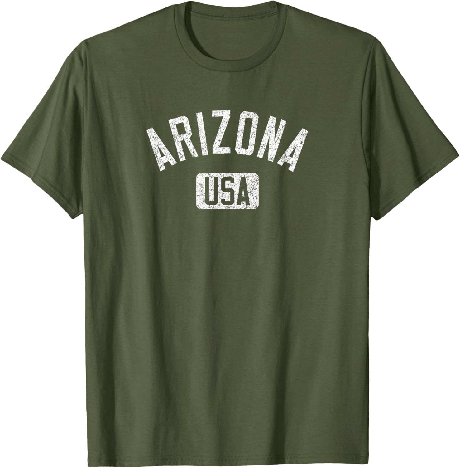 Arizona USA Distressed White Print T-Shirt for Comfortable Casual Style - 22