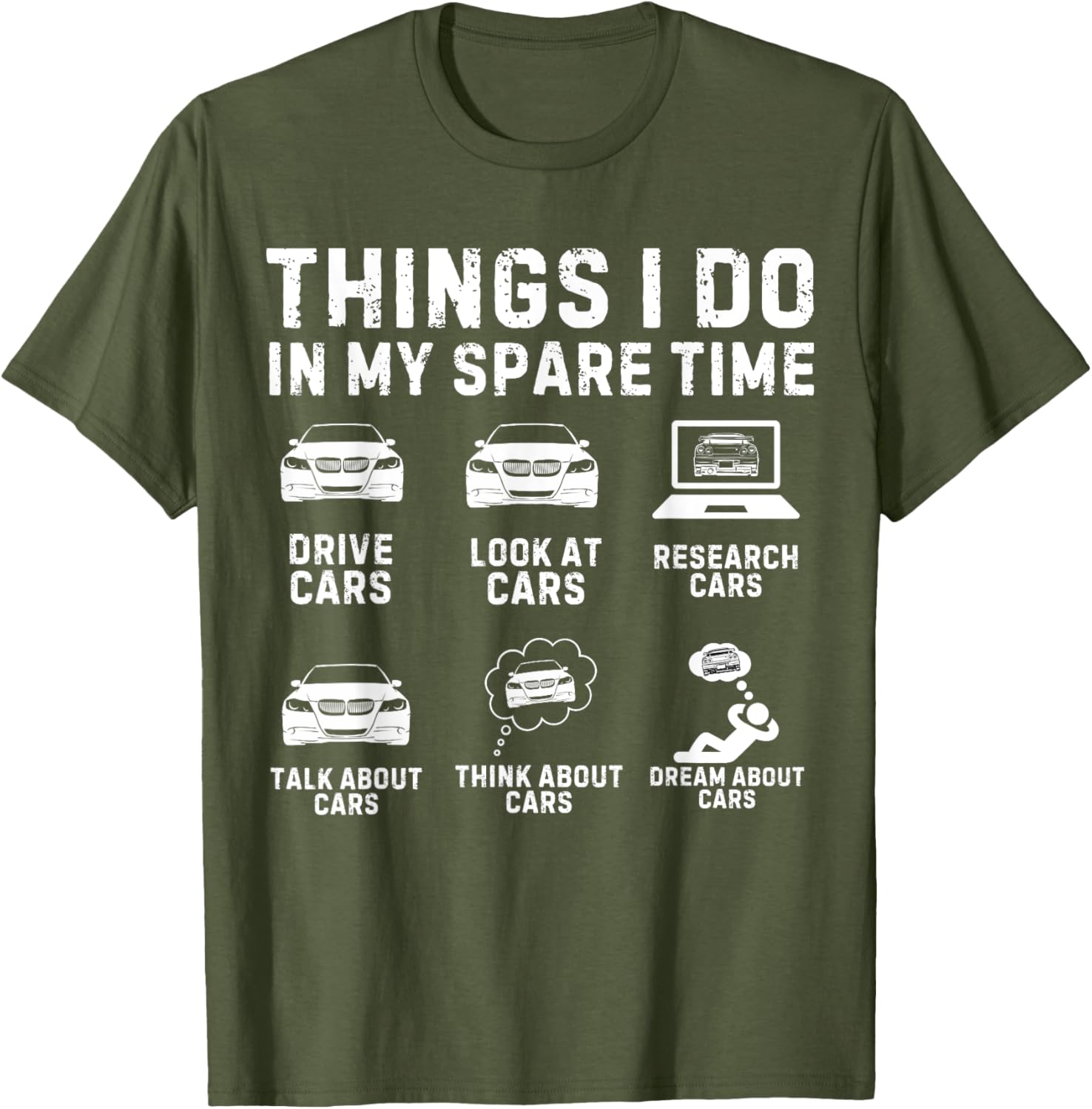 Car Enthusiast Men's T-Shirt for Spare Time Fun and Style - 14