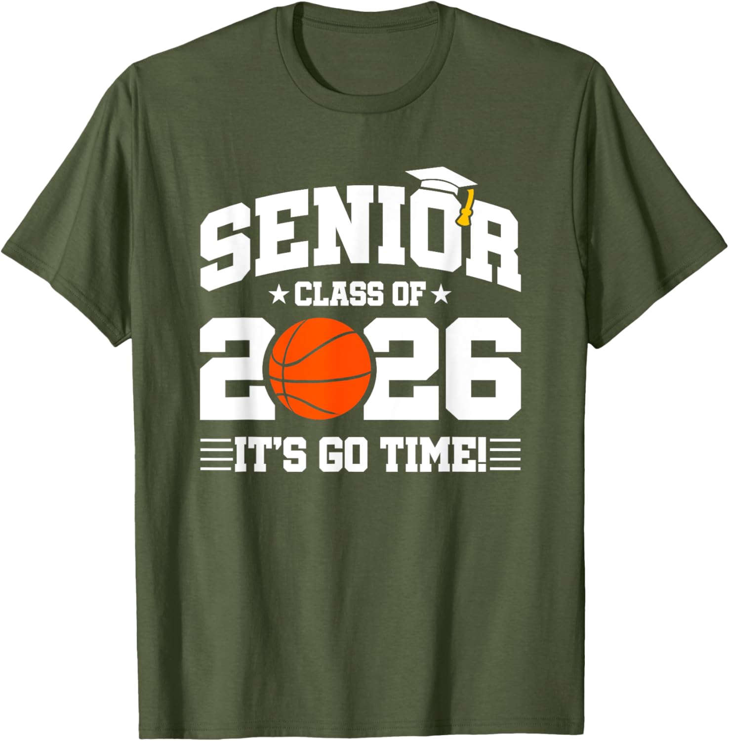 Class of 2026 Senior Year Basketball Player T-Shirt for Basketball Fans - 19