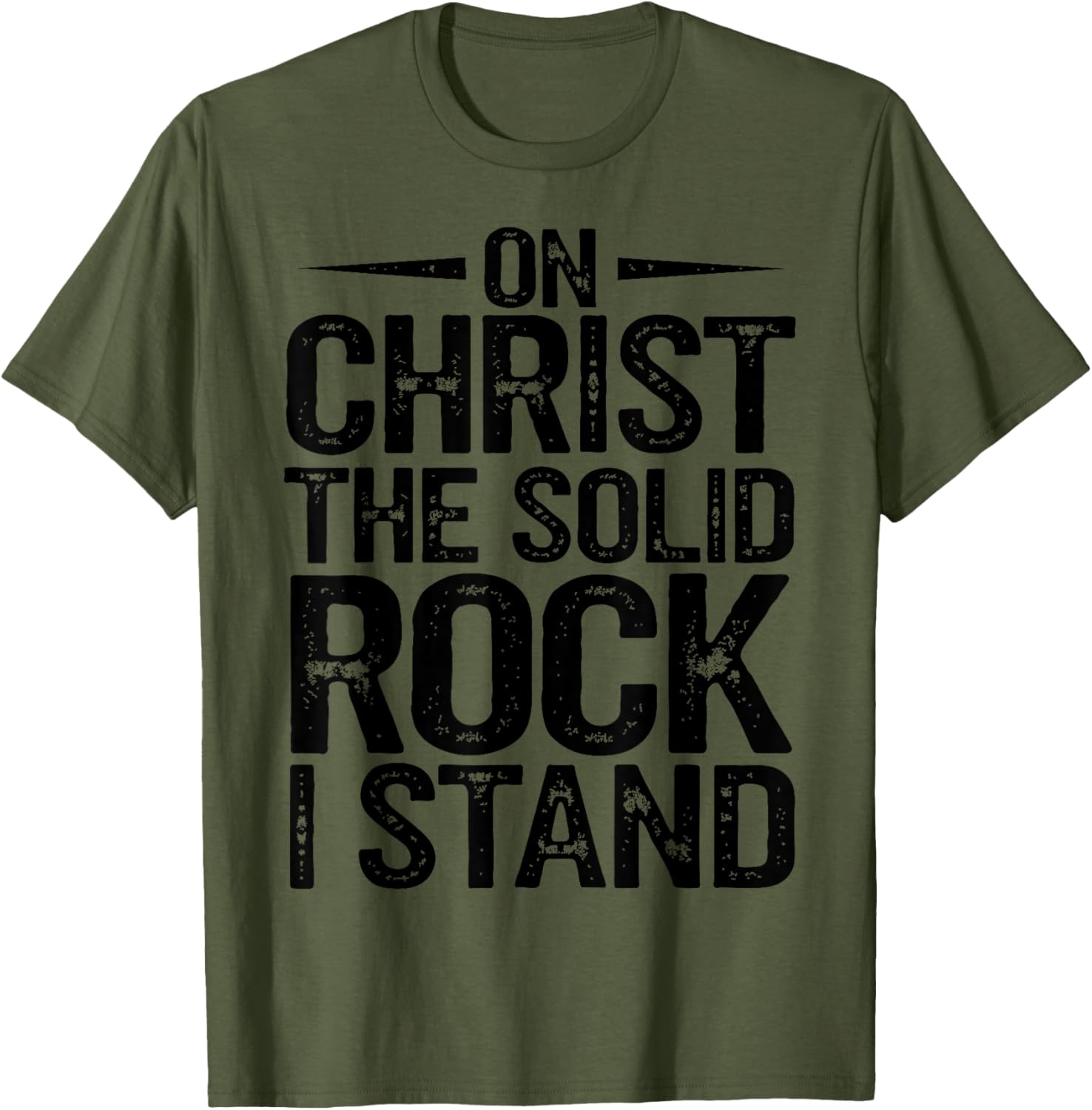 Christian Hymn T-Shirt On Christ the Solid Rock I Stand - Faith Apparel - 9