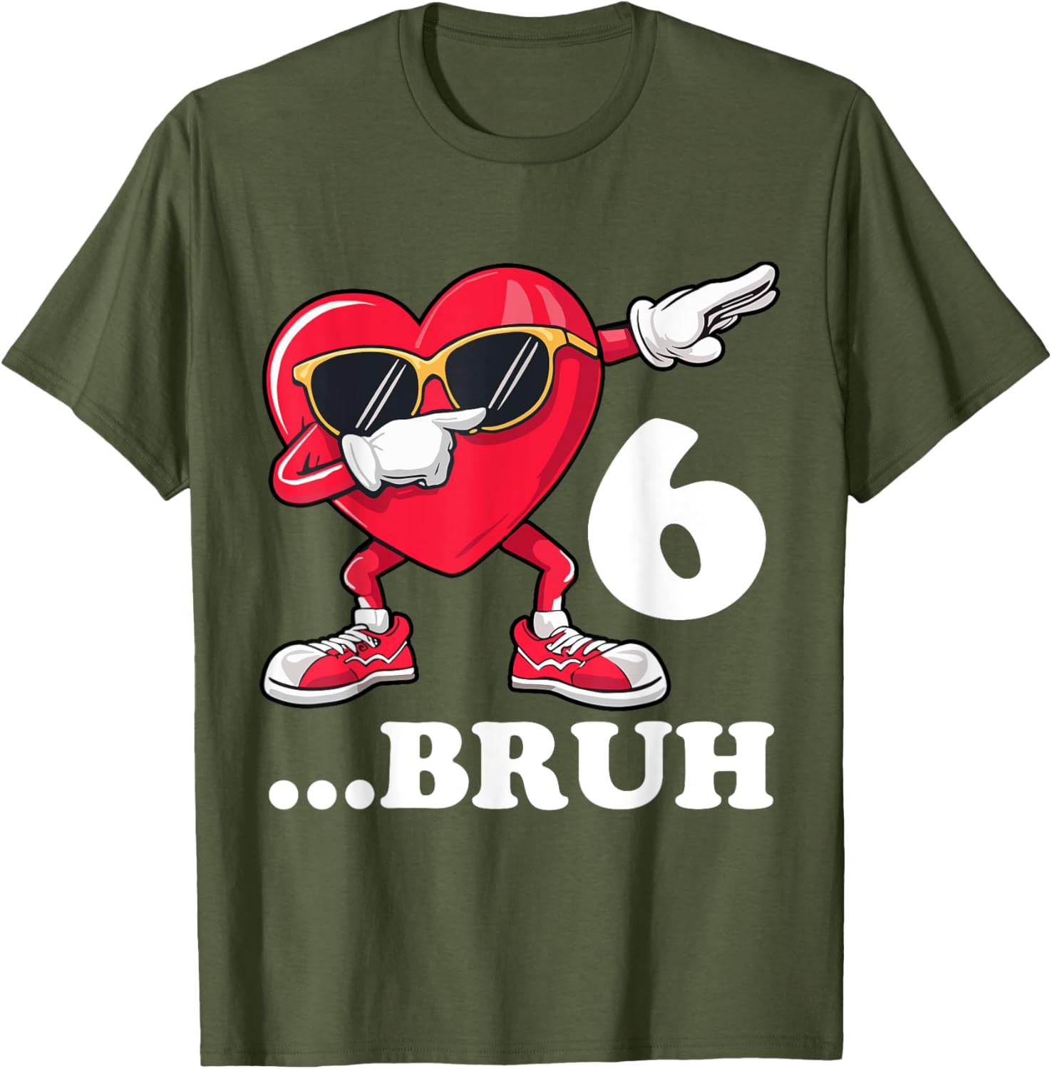Bruh Dabbing Birthday Boy T-Shirt for 6 Year Old Fun Celebration Gear - 17