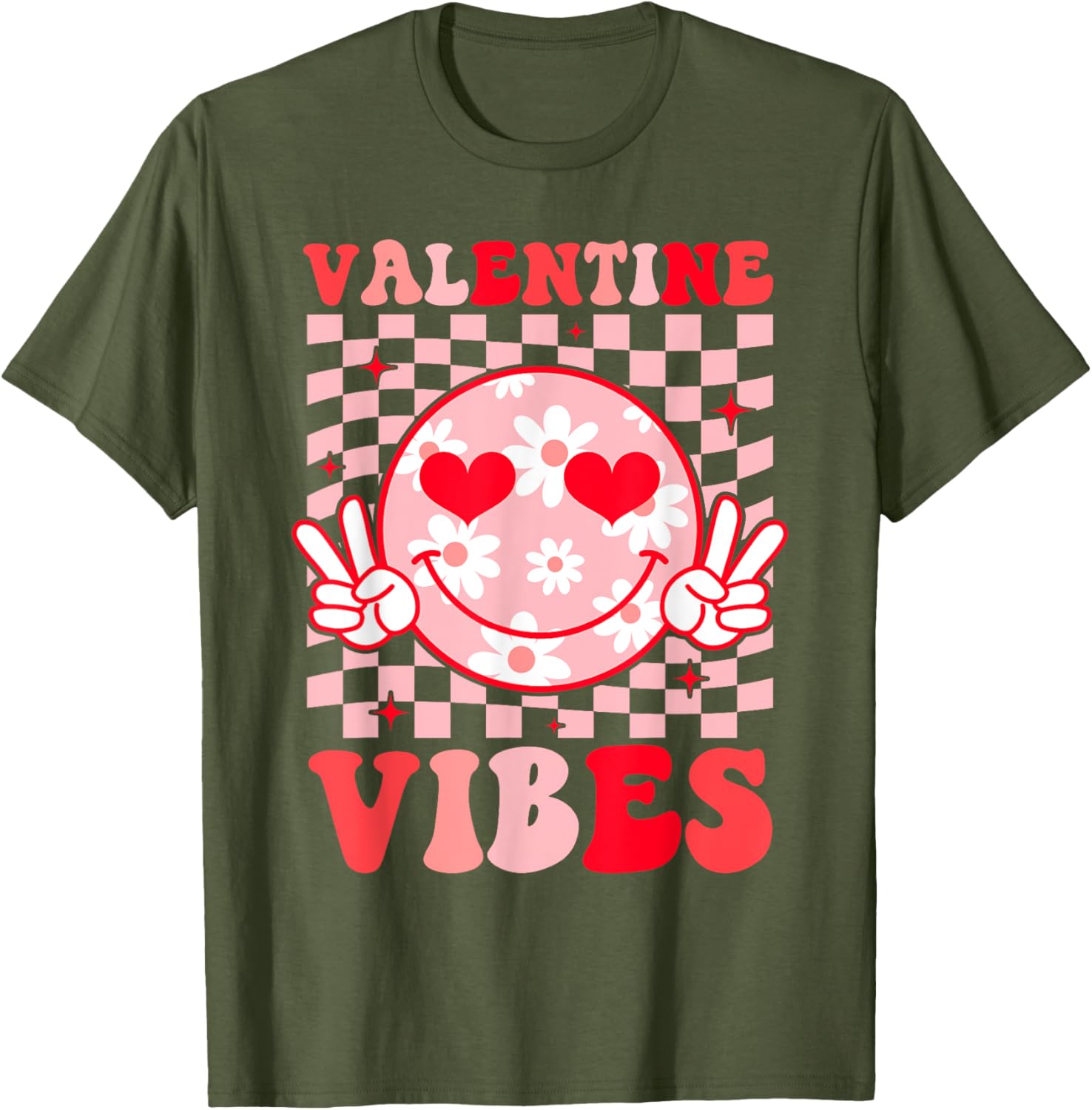Retro Heart Valentine's Day T-Shirt for Boys and Girls Perfect Gift - 13