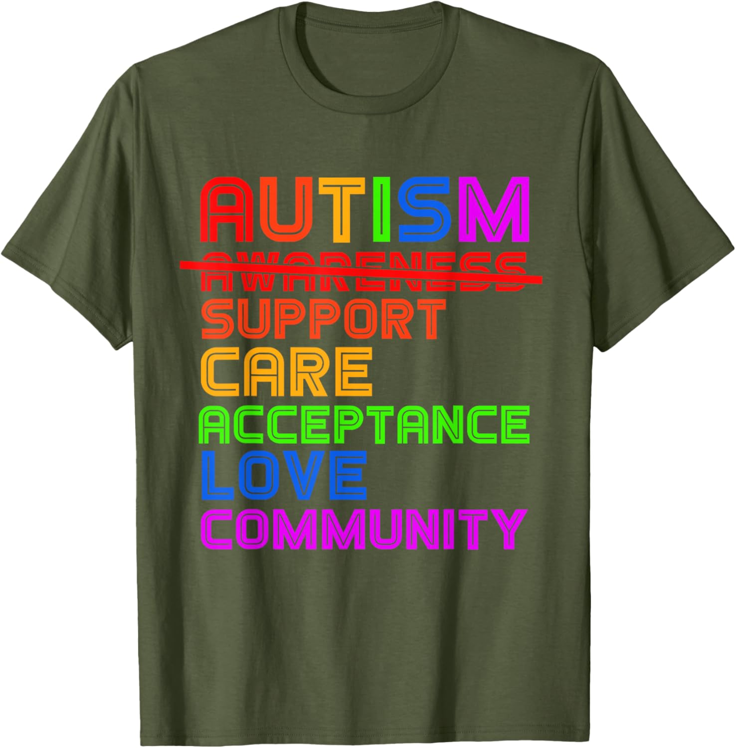 Autism Awareness T-Shirt for Men, Women, and Kids - Support Acceptance - 15