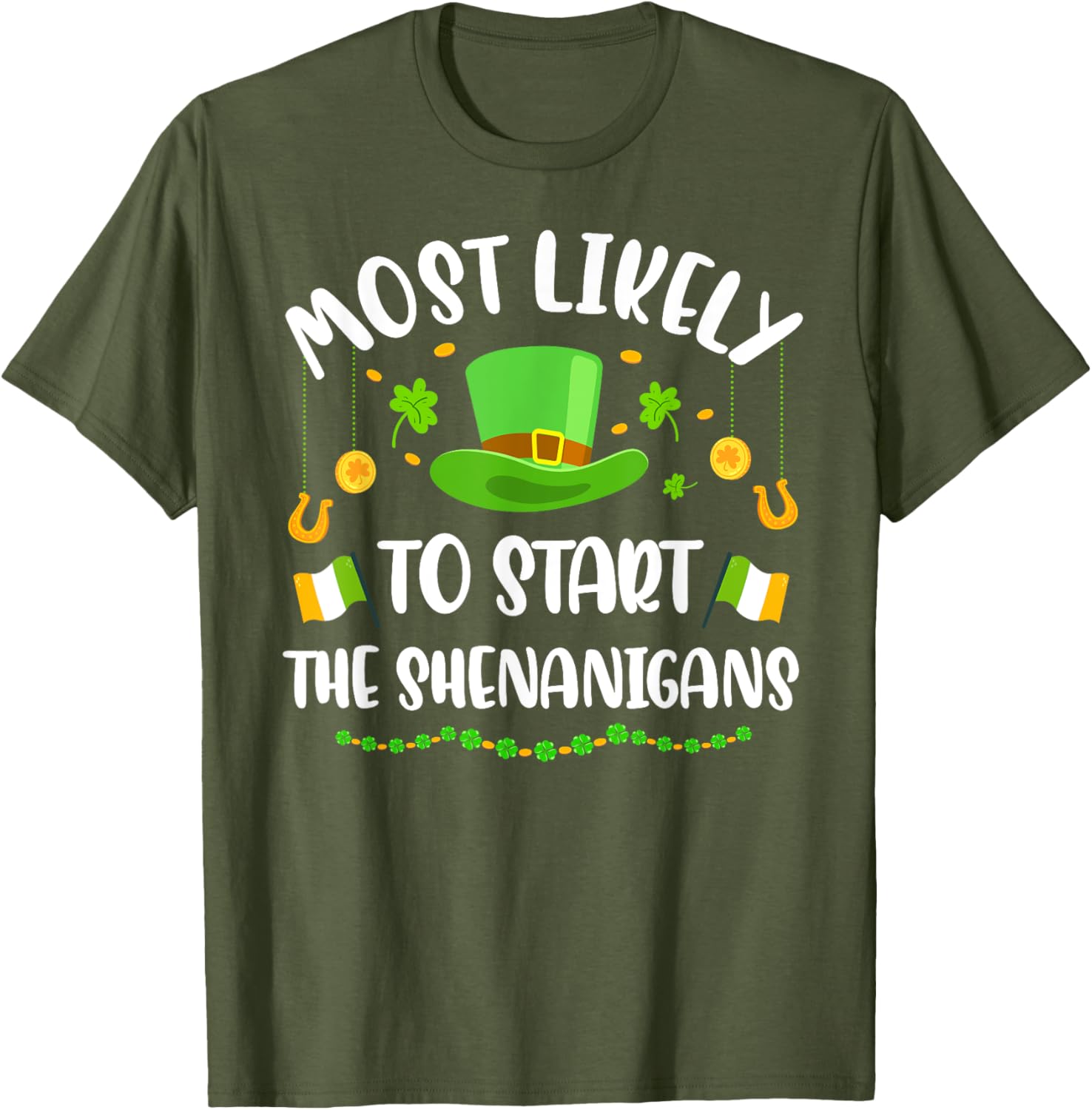 St Patricks Day Shamrock Shenanigan T-Shirt for Fun Celebrations - 10
