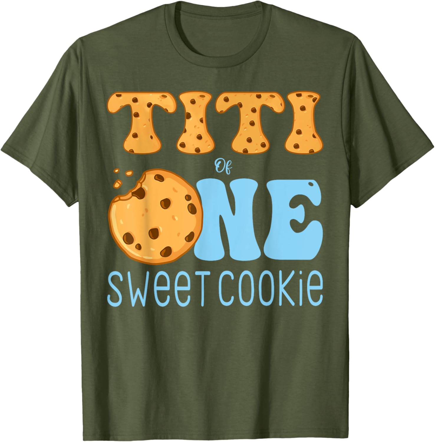 Titi Of One Sweet Cookies and Milk Birthday Party T-Shirt for Kids - 7