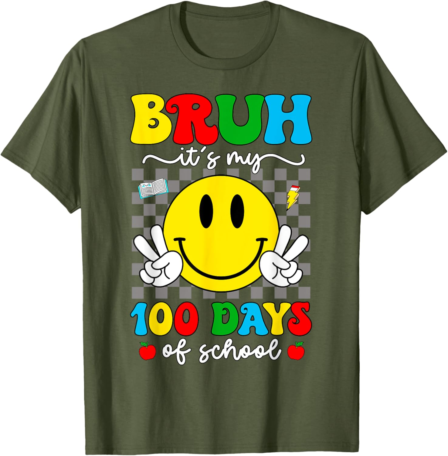 100 Days of School T-Shirt for Kids - Bruh It's My 100 Days Smarter! - 6