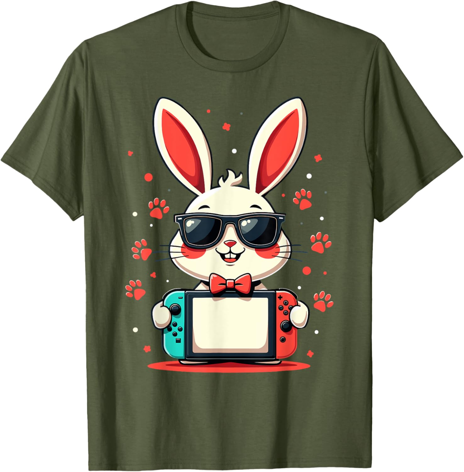 Cute Bunny Gaming Controller T-Shirt for Easter Gamer Boys Gifts - 28