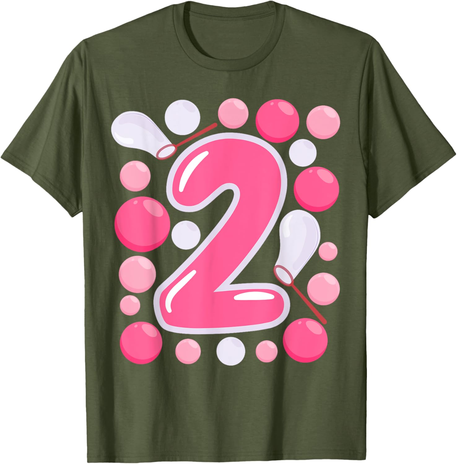 Adorable Girls 2nd Bubble Birthday Party T-Shirt for Kids Celebrations - 19