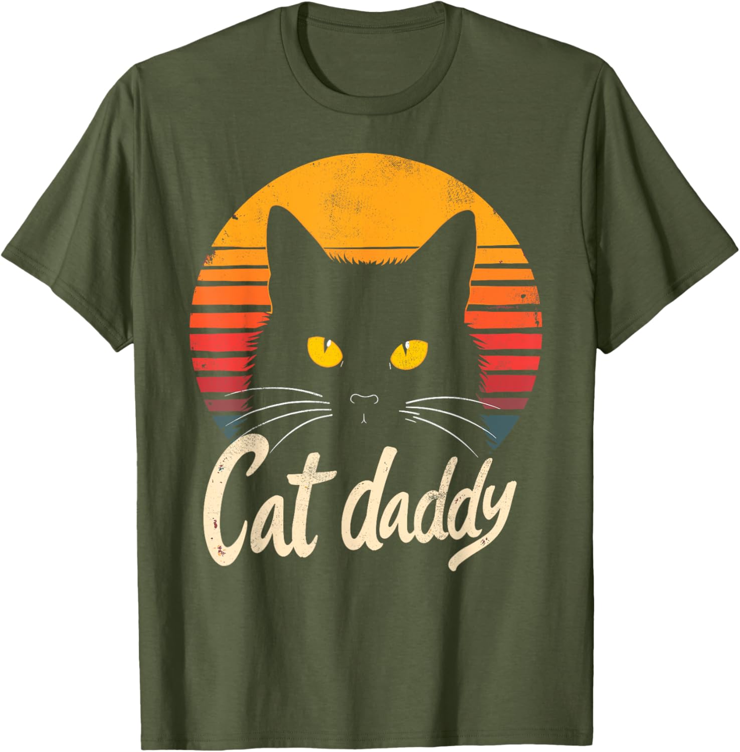 Retro Cat Daddy T-Shirt for Men, Women, and Kids - Vintage Cat Sunglasses Tee - 10