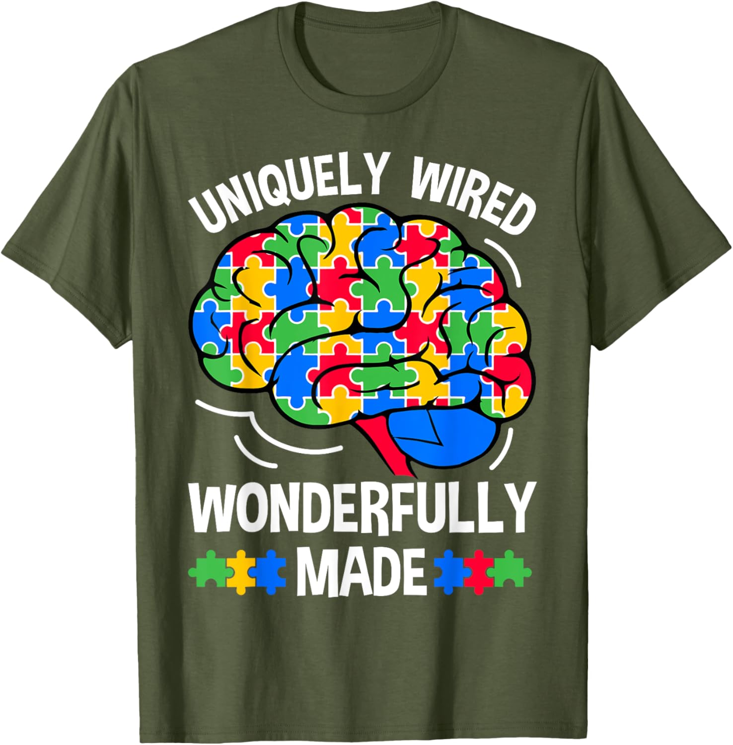 Uniquely Wired Wonderfully Made Autism Awareness T-Shirt for Kids - 18