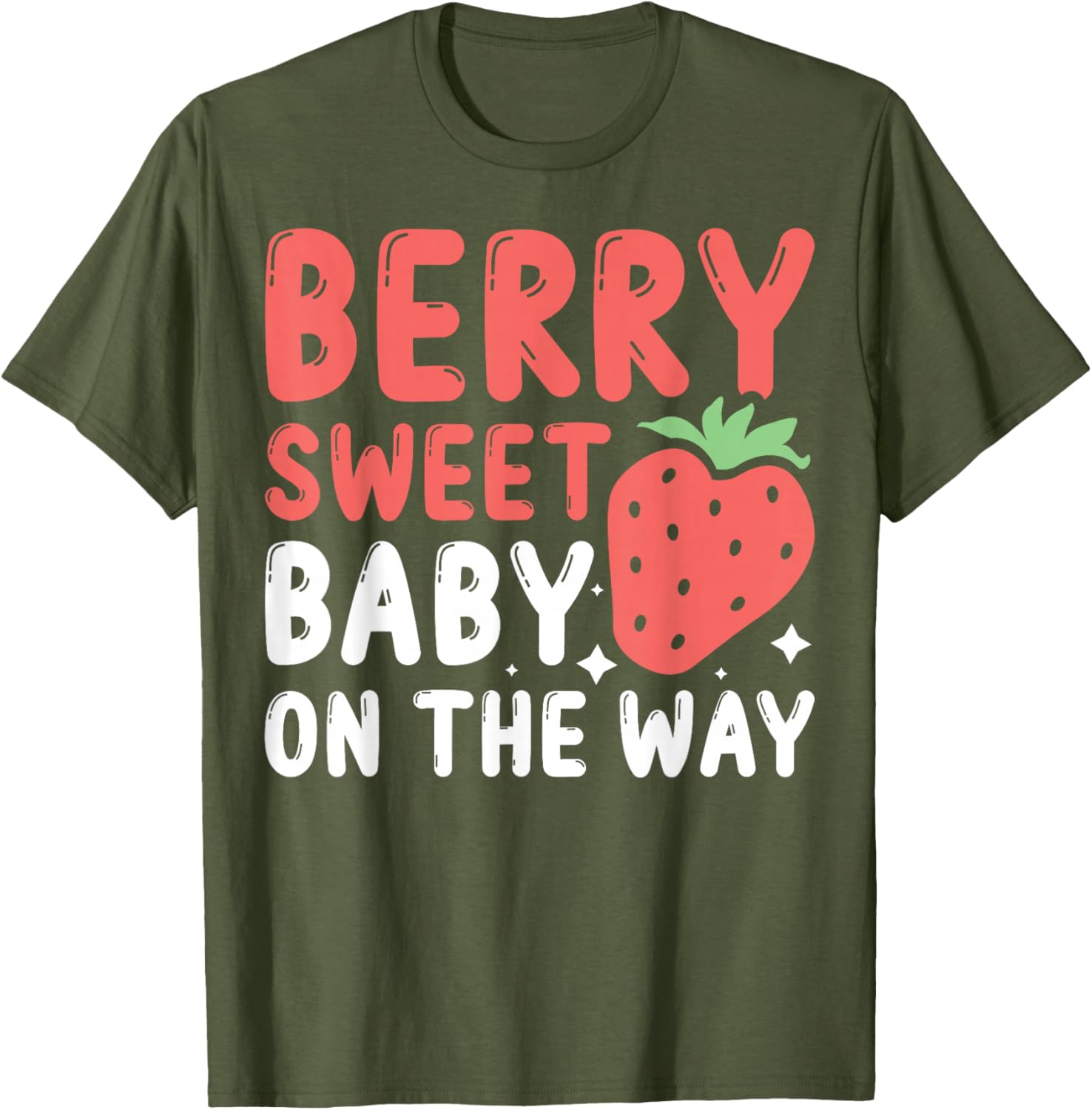 Berry Sweet Baby On The Way T-Shirt for Expecting Moms and Dads - 21