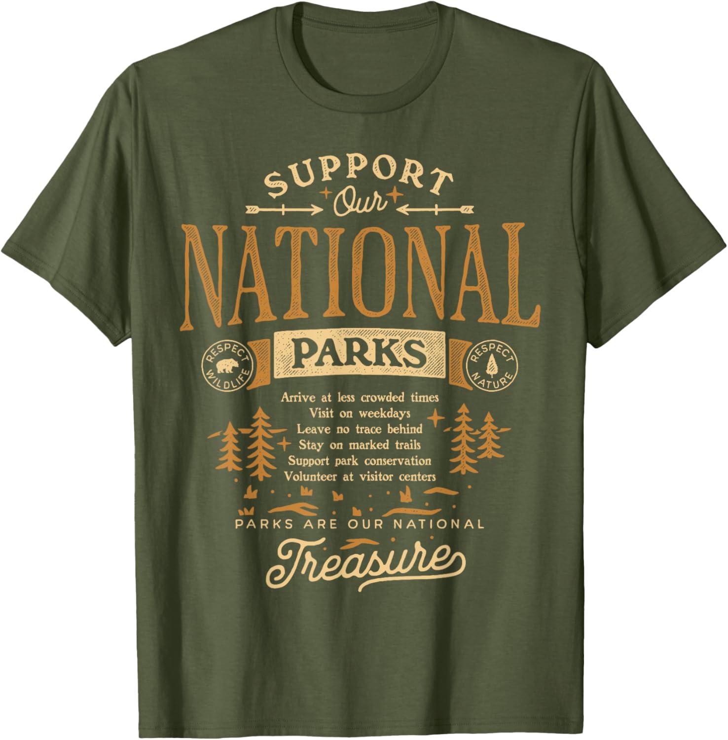 Support National Parks T-Shirt Resist Funding Cuts for Nature Lovers 2025 - 2