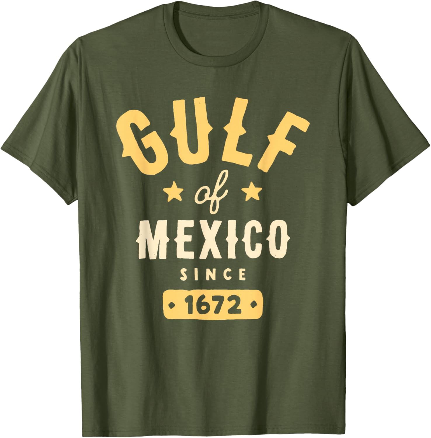 Gulf of Mexico Since 1672 T-Shirt – Vintage Style for Beach Lovers - 1