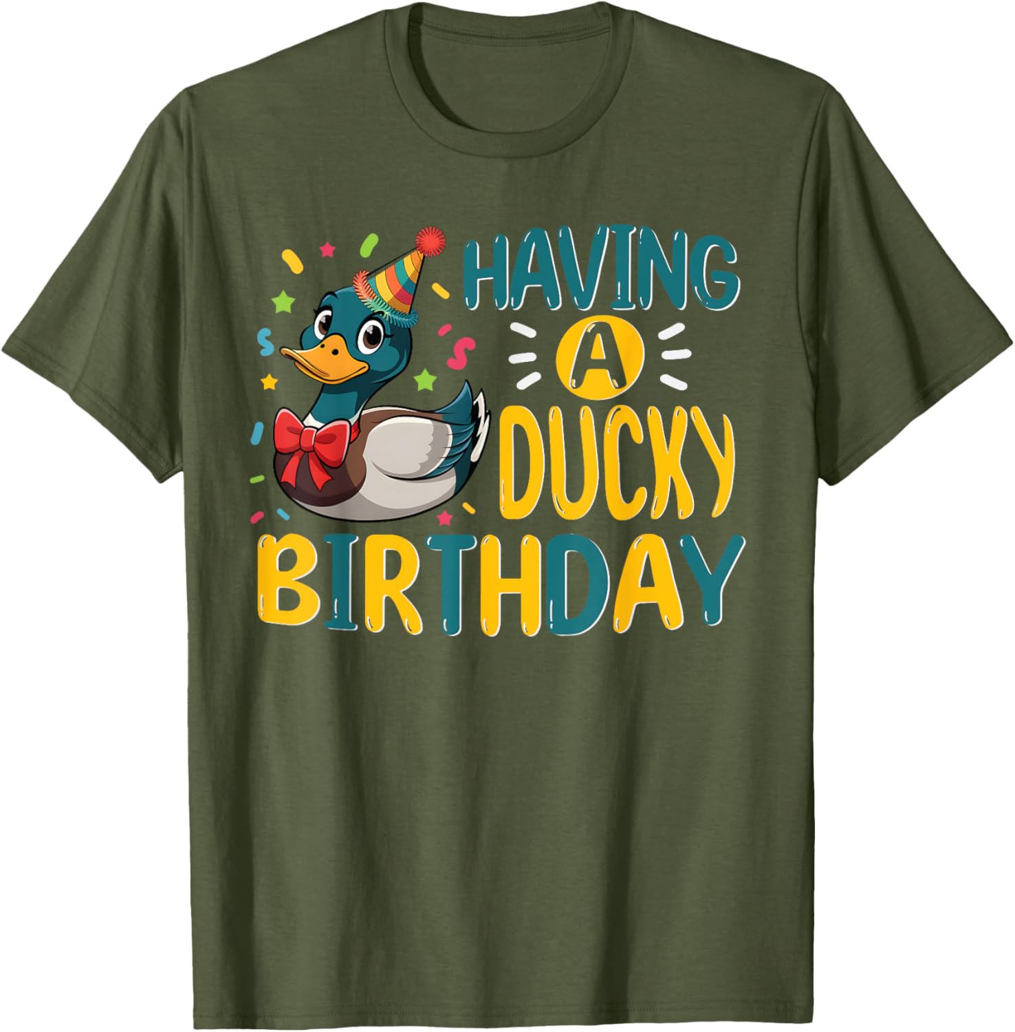 Adorable Kids Ducky Birthday T-Shirt for Boys Fun Mallard Duck Gift - 2