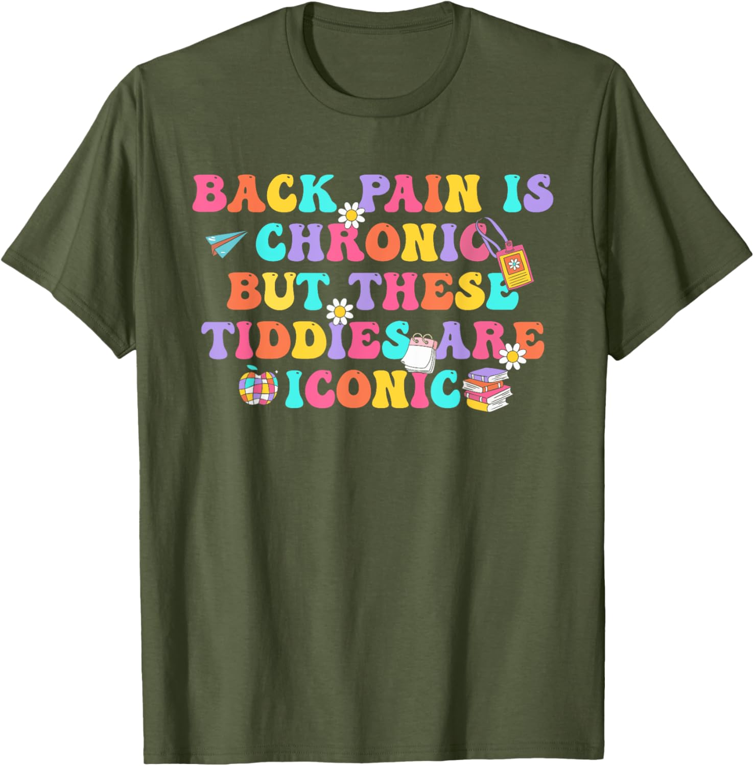 Chronic Back Pain Iconic Women Men T-Shirt for Comfort and Style - 6
