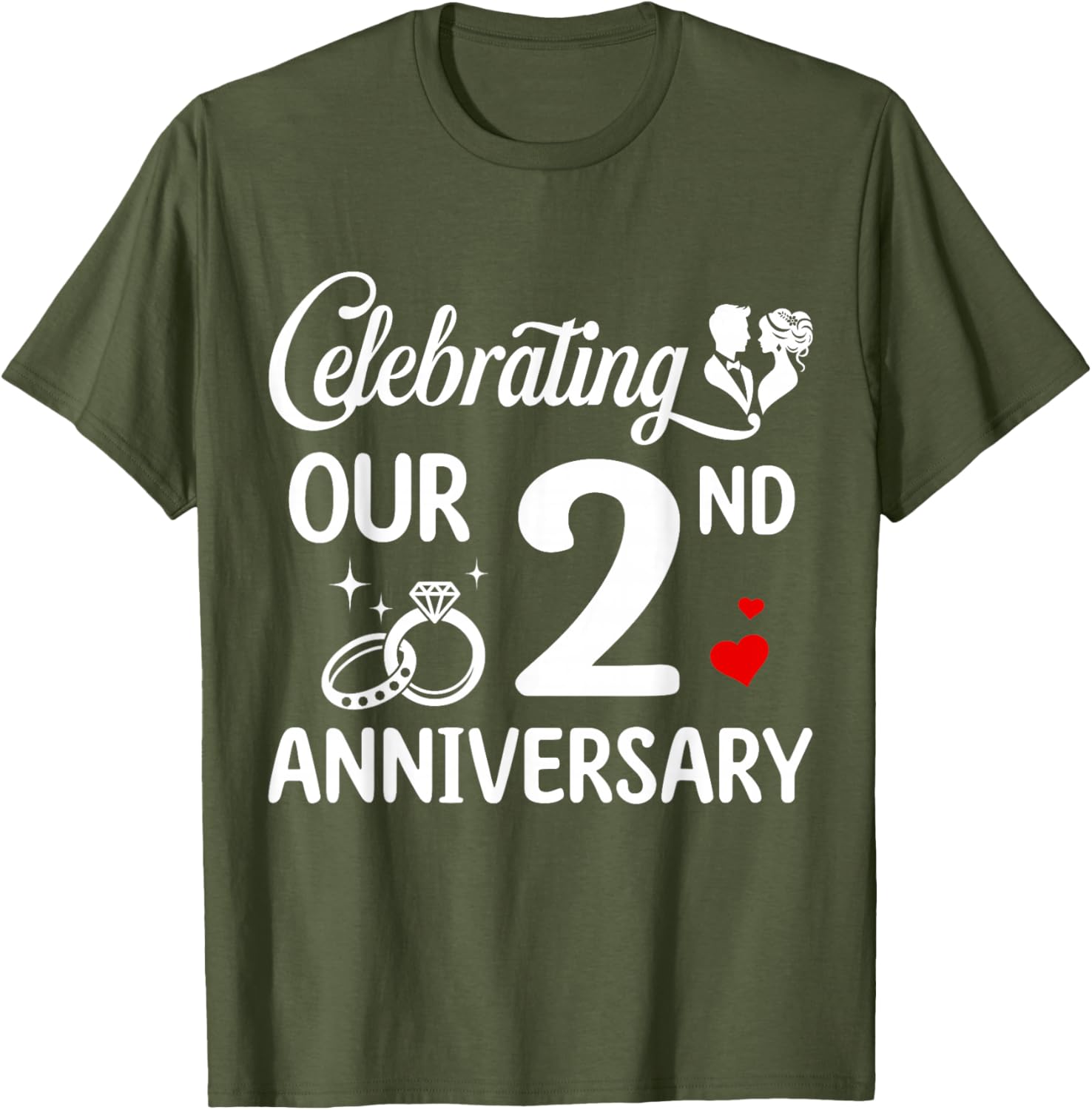 Celebrate Your 2nd Wedding Anniversary with Our Fun Marriage T-Shirt - 15